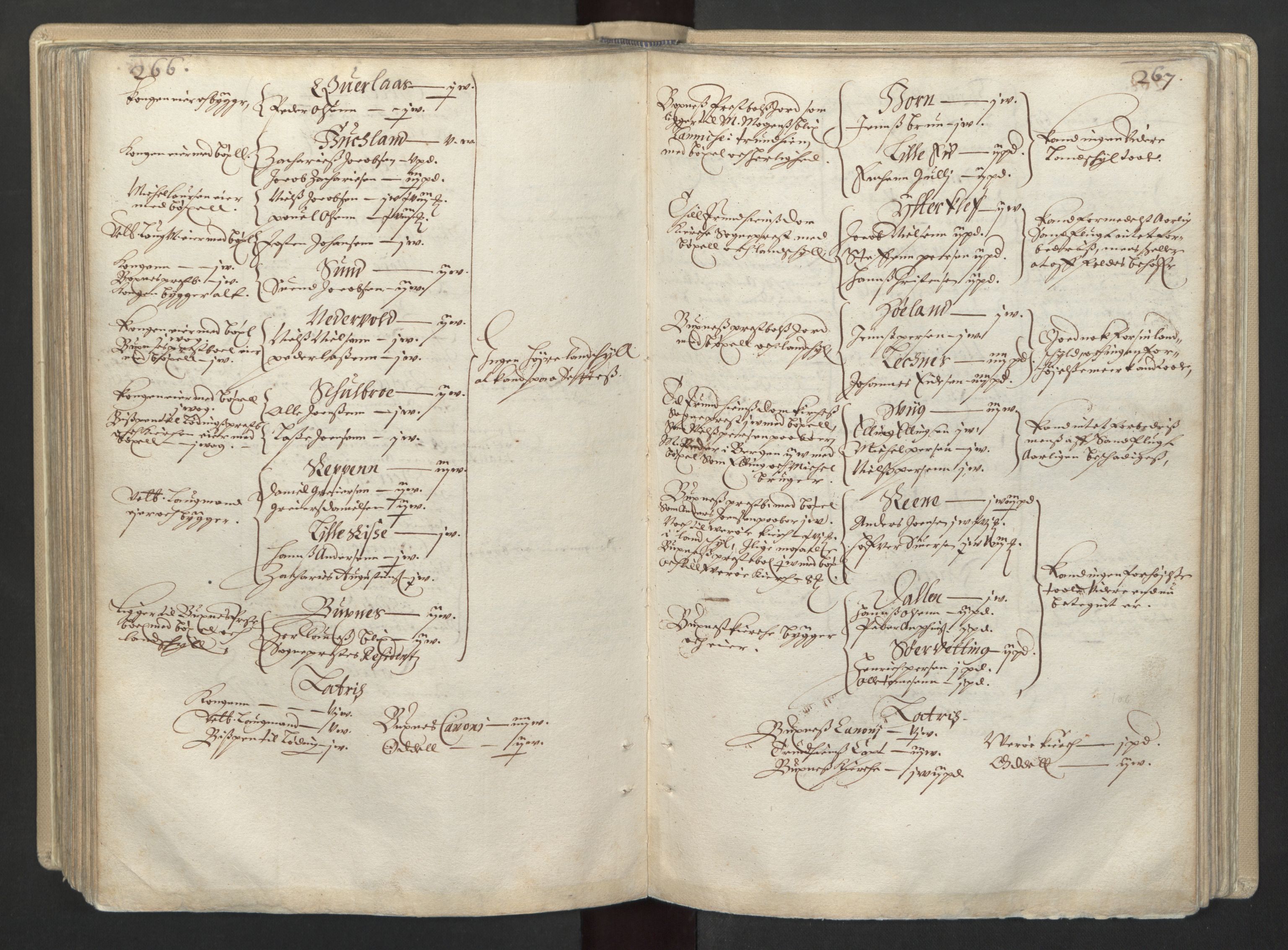 Rentekammeret inntil 1814, Realistisk ordnet avdeling, AV/RA-EA-4070/L/L0030/0001: Nordland lagdømme: / Alminnelig jordebok for Helgeland, Salten, Lofoten, Vesterålen, Andenes og Senja., 1661, s. 266-267