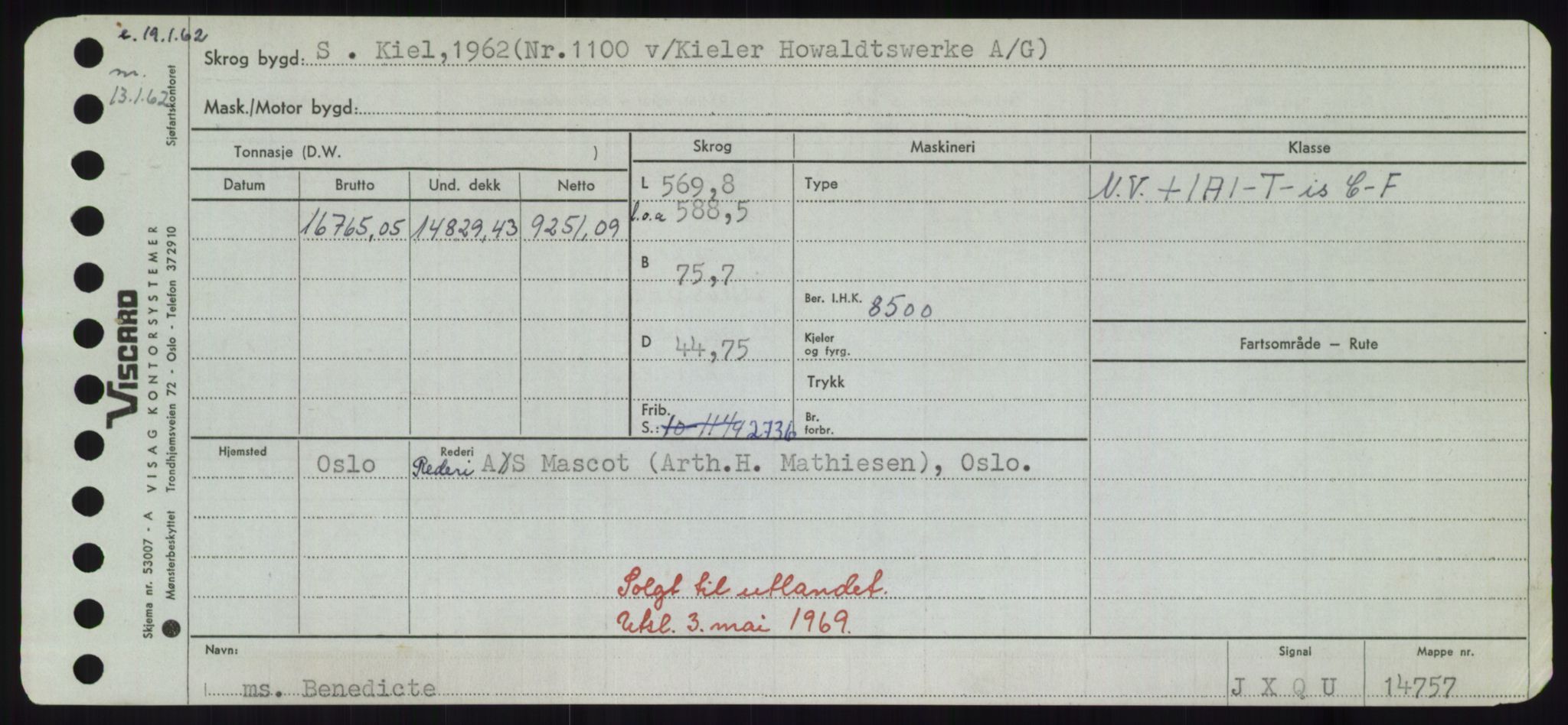 Sjøfartsdirektoratet med forløpere, Skipsmålingen, AV/RA-S-1627/H/Hd/L0003: Fartøy, B-Bev, s. 605