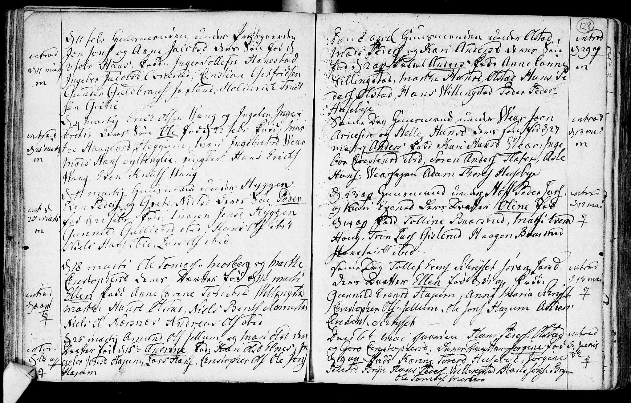 Røyken kirkebøker, SAKO/A-241/F/Fa/L0003: Ministerialbok nr. 3, 1782-1813, s. 128