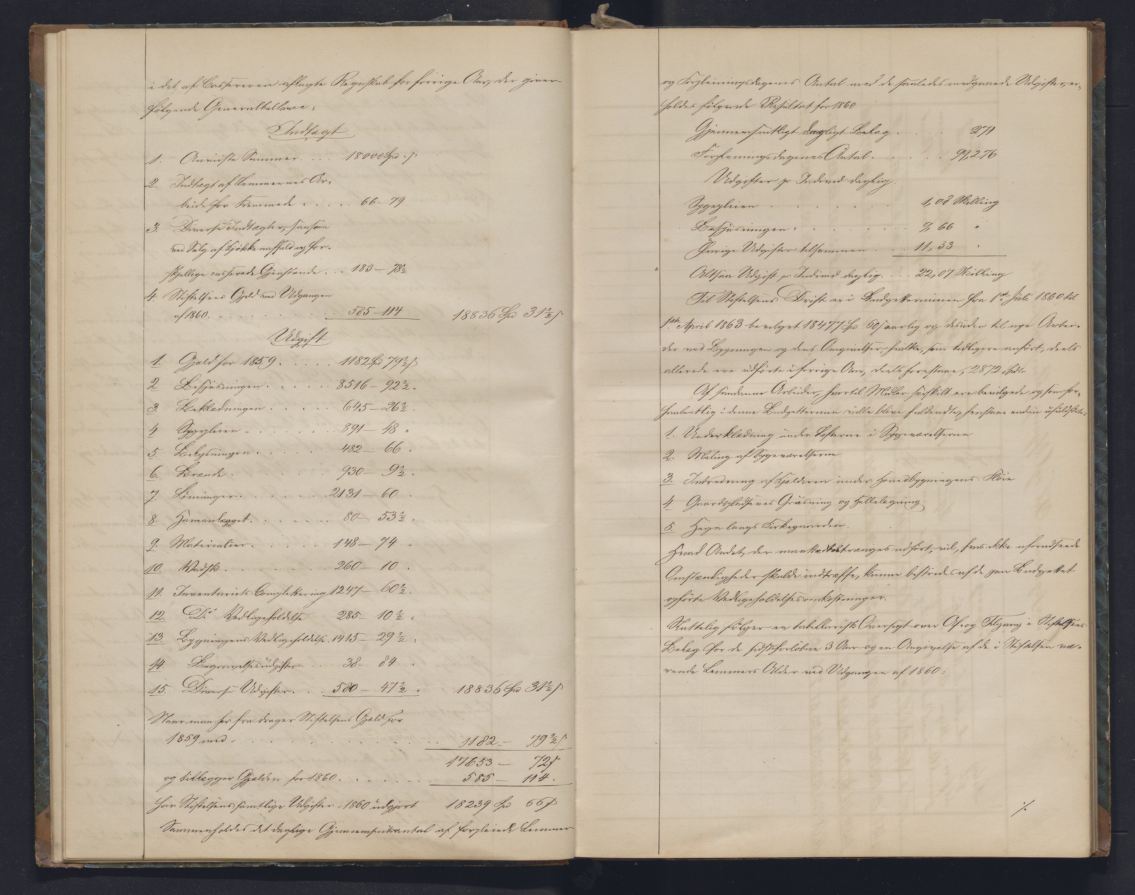 Lepraarkiver - Overlegen for den spedalske sykdom, AV/SAB-A-61001/B.b/L0006: Kopibok, 1860-1874