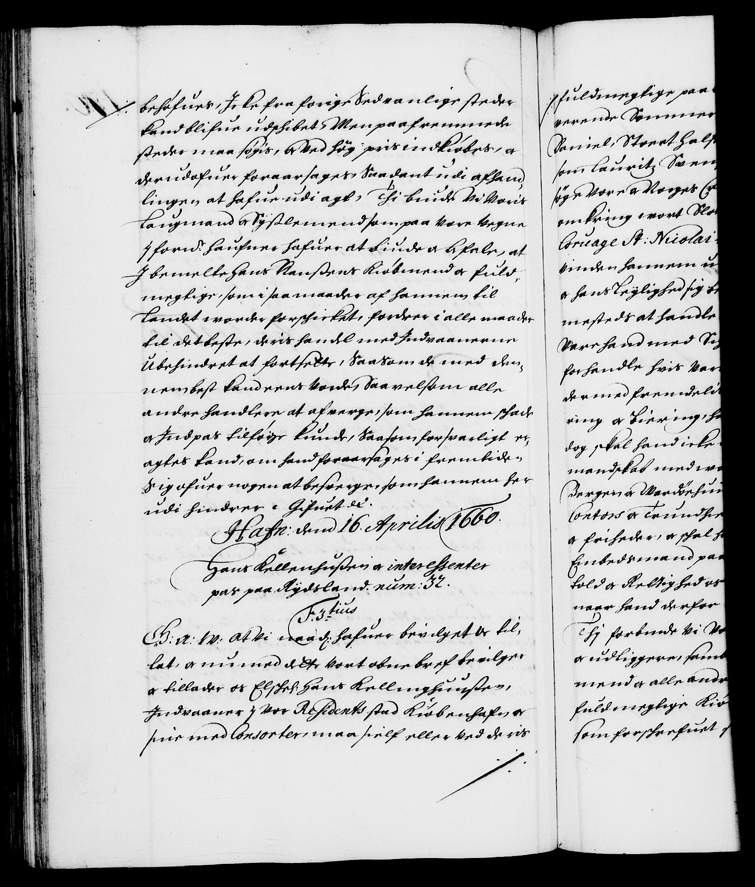 Danske Kanselli 1572-1799, RA/EA-3023/F/Fc/Fca/Fcaa/L0009: Norske registre (mikrofilm), 1657-1660, s. 170b