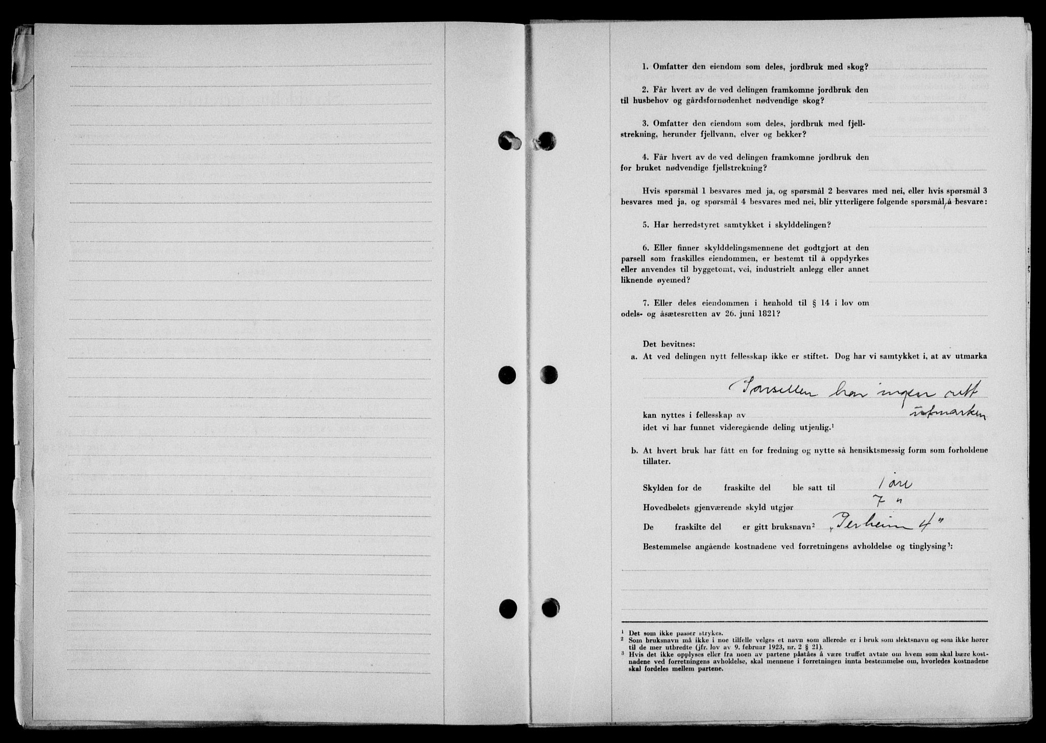 Lofoten sorenskriveri, SAT/A-0017/1/2/2C/L0021a: Pantebok nr. 21a, 1949-1949, Dagboknr: 1236/1949