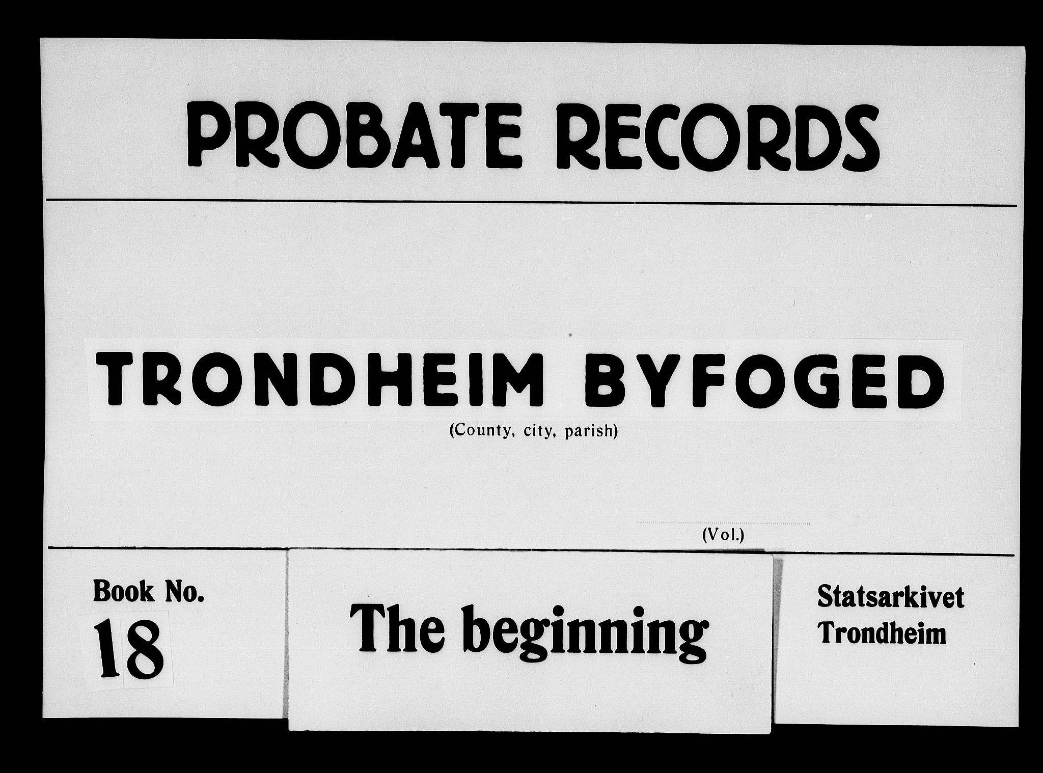 Trondheim byfogd, AV/SAT-A-0003/1/3/3A/L0021: Skifteprotokoll - gml.nr.18. (m/ register), 1765-1771
