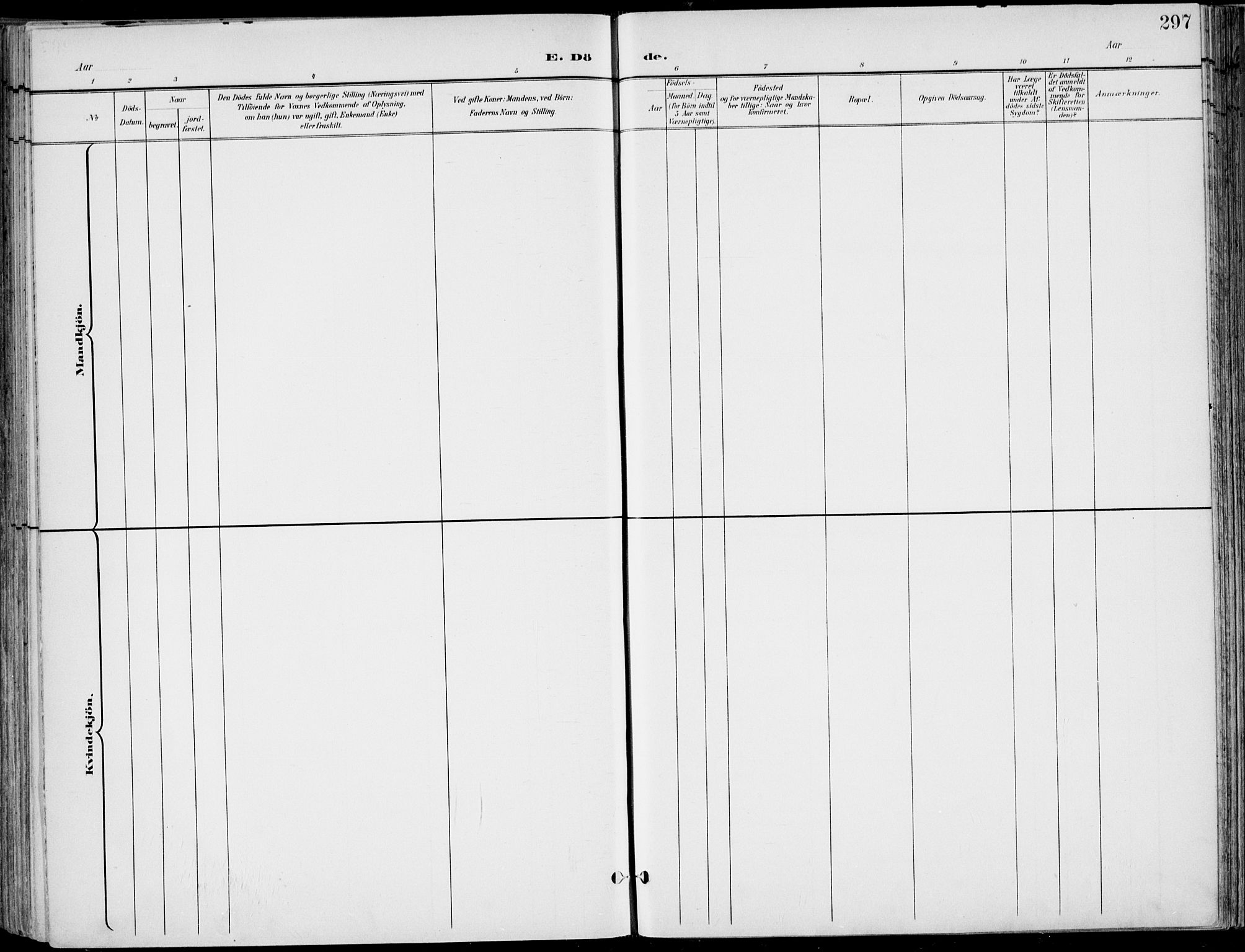 Røyken kirkebøker, AV/SAKO-A-241/F/Fa/L0009: Ministerialbok nr. 9, 1898-1911, s. 297