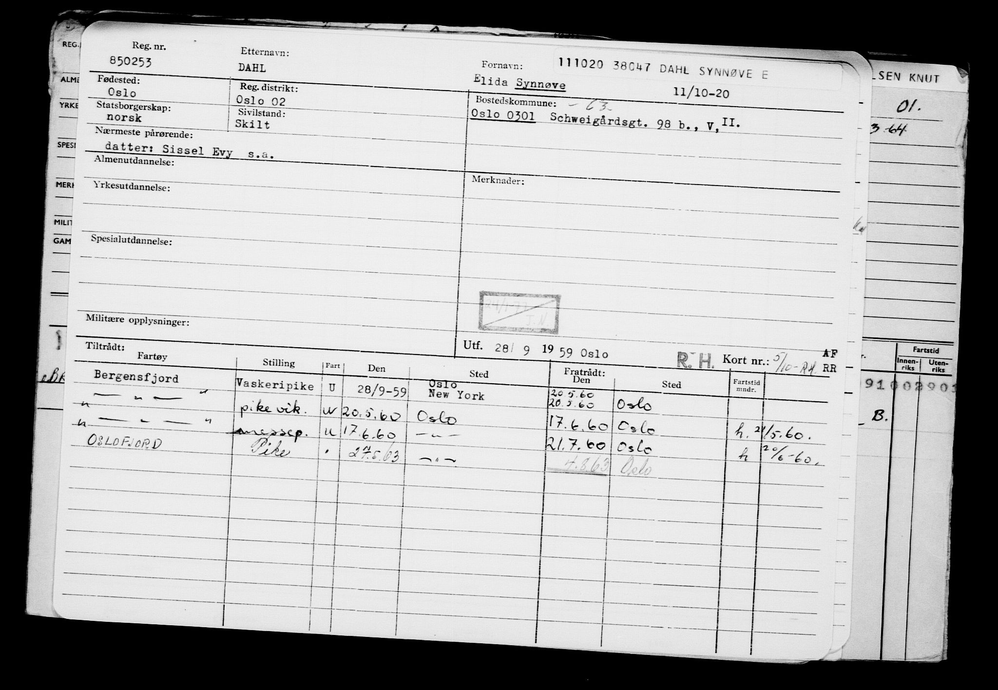 Direktoratet for sjømenn, AV/RA-S-3545/G/Gb/L0186: Hovedkort, 1920, s. 253