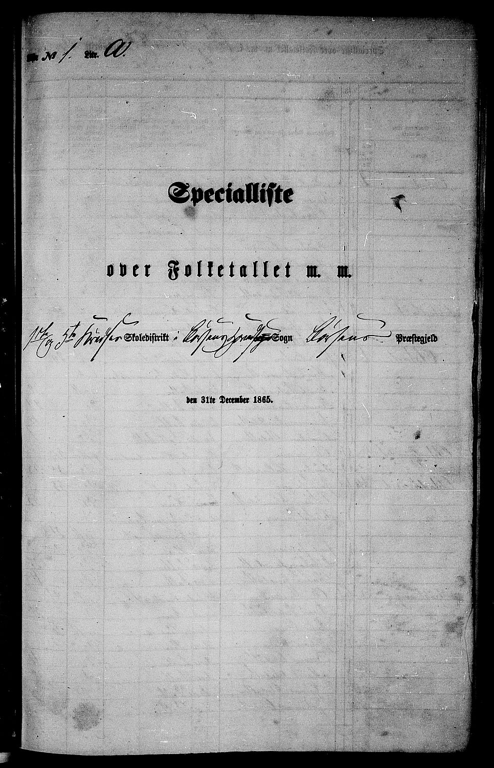 RA, Folketelling 1865 for 1658P Børsa prestegjeld, 1865, s. 11