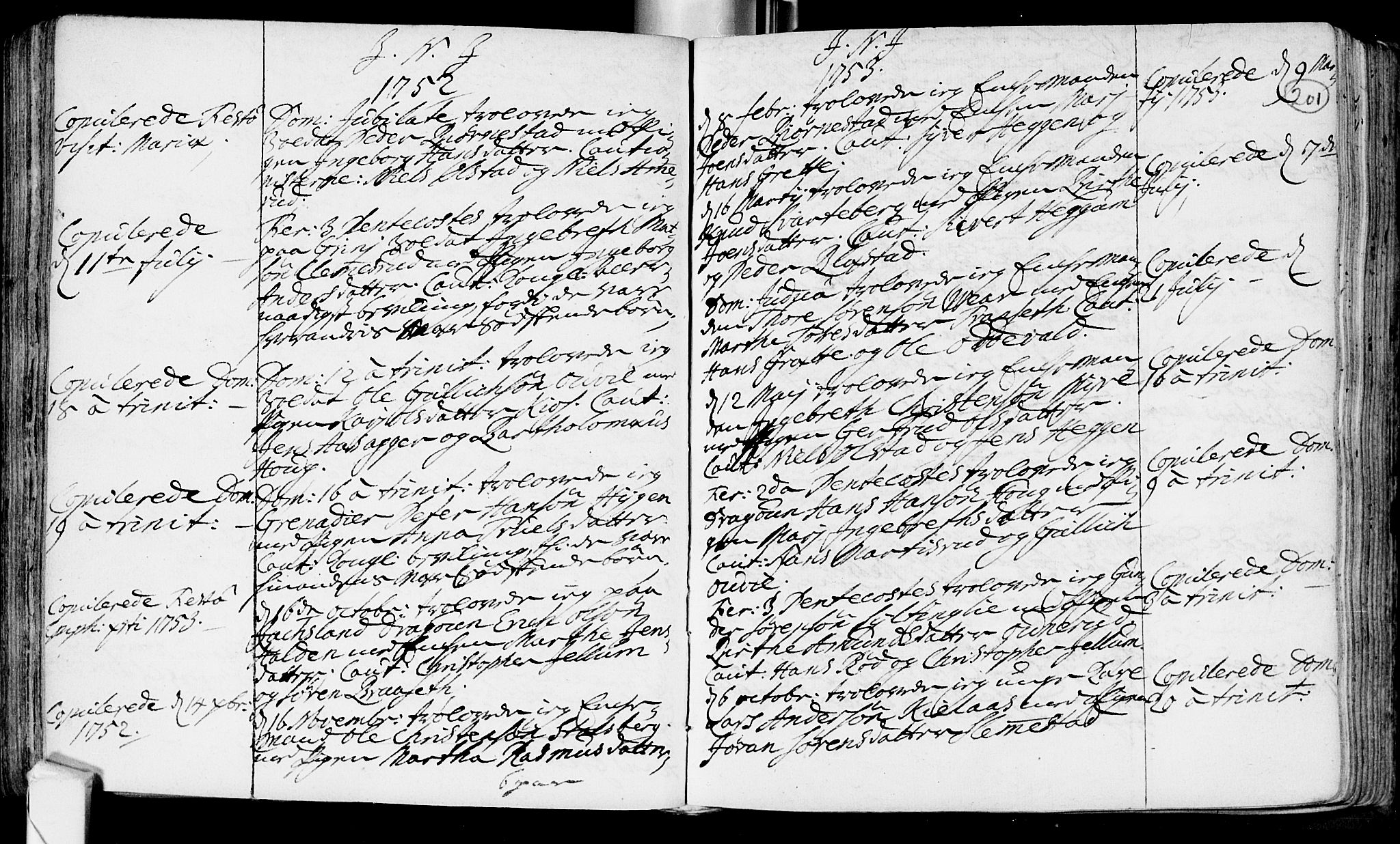 Røyken kirkebøker, AV/SAKO-A-241/F/Fa/L0002: Ministerialbok nr. 2, 1731-1782, s. 201