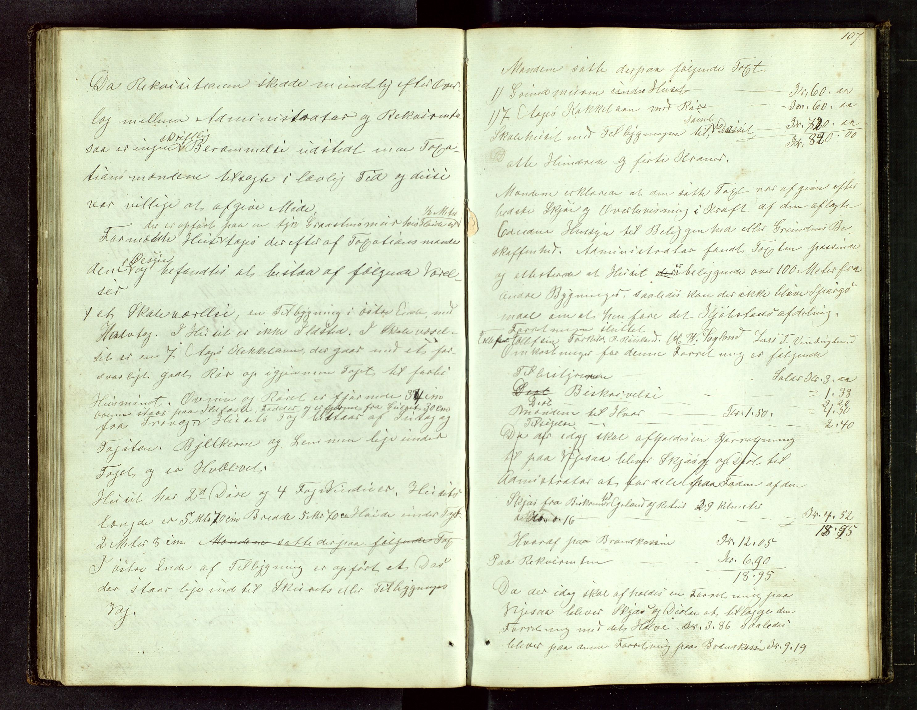 Bjerkreim lensmannskontor, AV/SAST-A-100090/Goa/L0001: Branntakstprotokoll, 1846-1894, s. 106b-107a