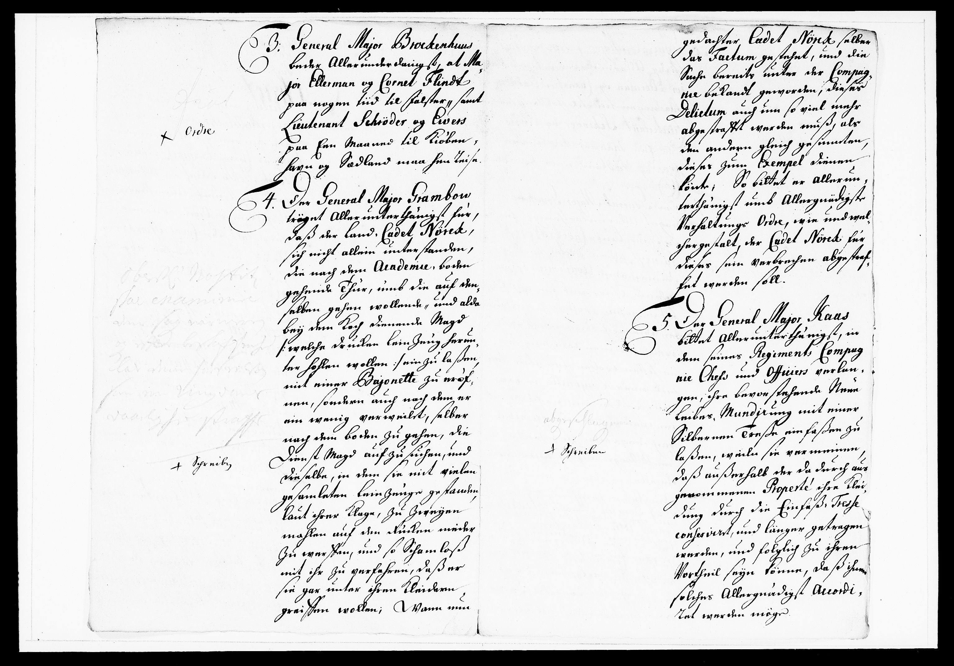Krigskollegiet, Krigskancelliet, DRA/A-0006/-/1143-1150: Refererede sager, 1738, s. 242