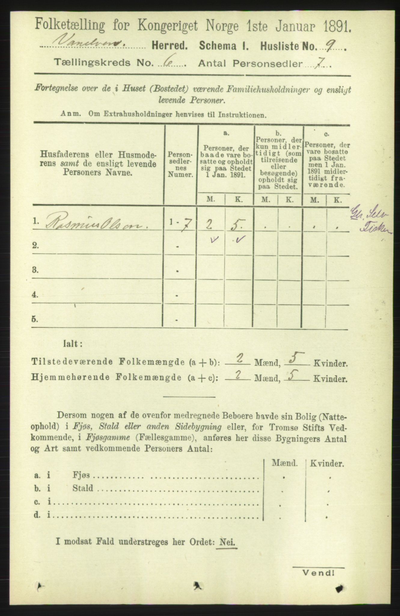 RA, Folketelling 1891 for 1511 Vanylven herred, 1891, s. 2623
