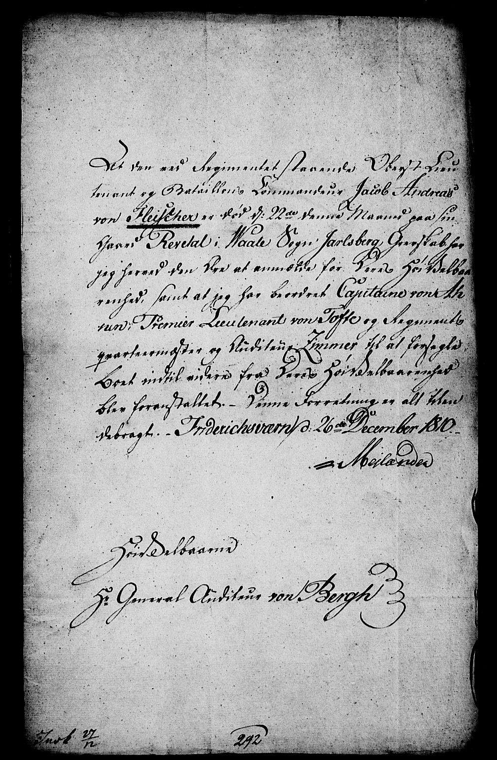 Forsvaret, Generalauditøren, RA/RAFA-1772/F/Fj/Fja/L0008: --, 1751-1823, s. 285