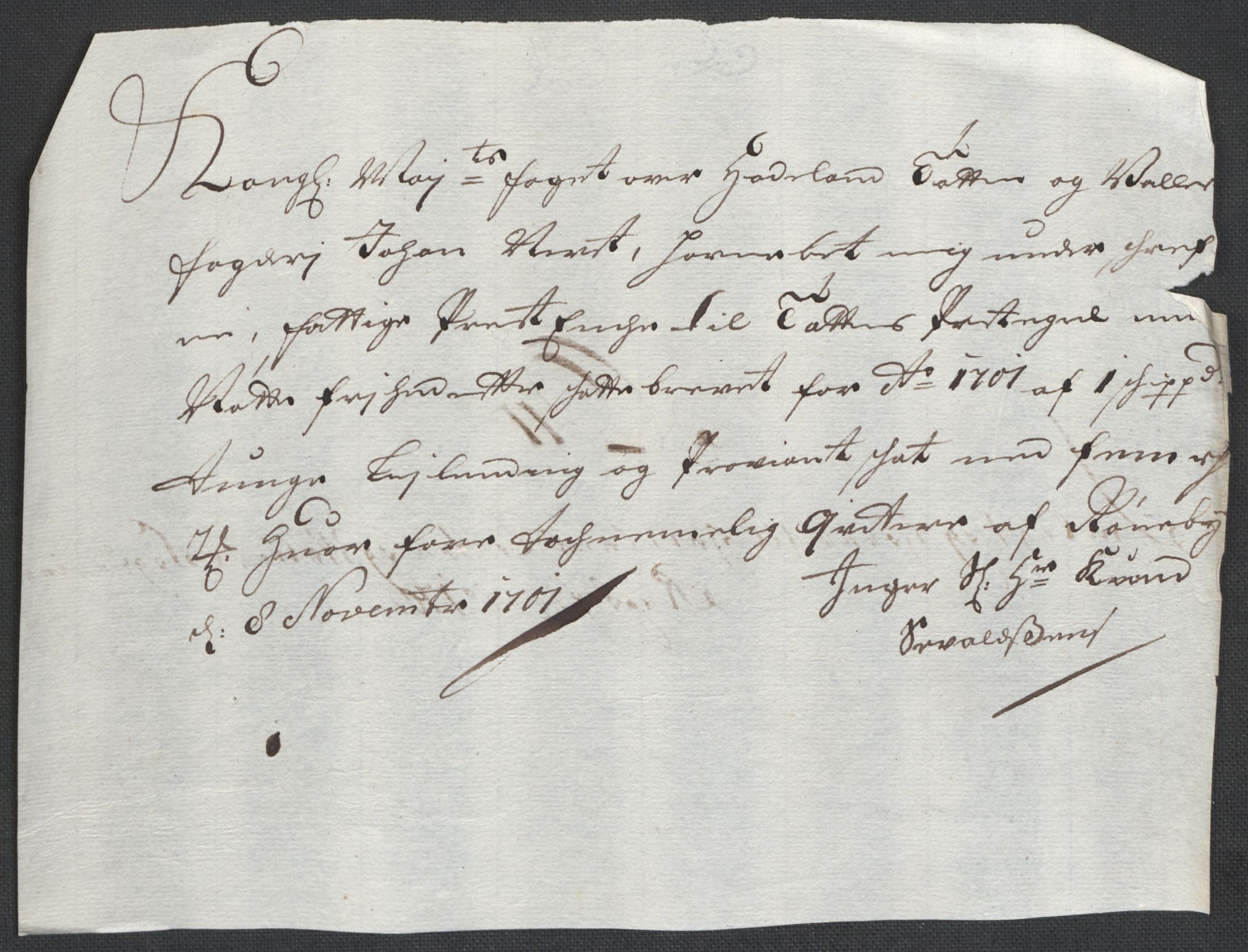 Rentekammeret inntil 1814, Reviderte regnskaper, Fogderegnskap, RA/EA-4092/R18/L1299: Fogderegnskap Hadeland, Toten og Valdres, 1701, s. 385