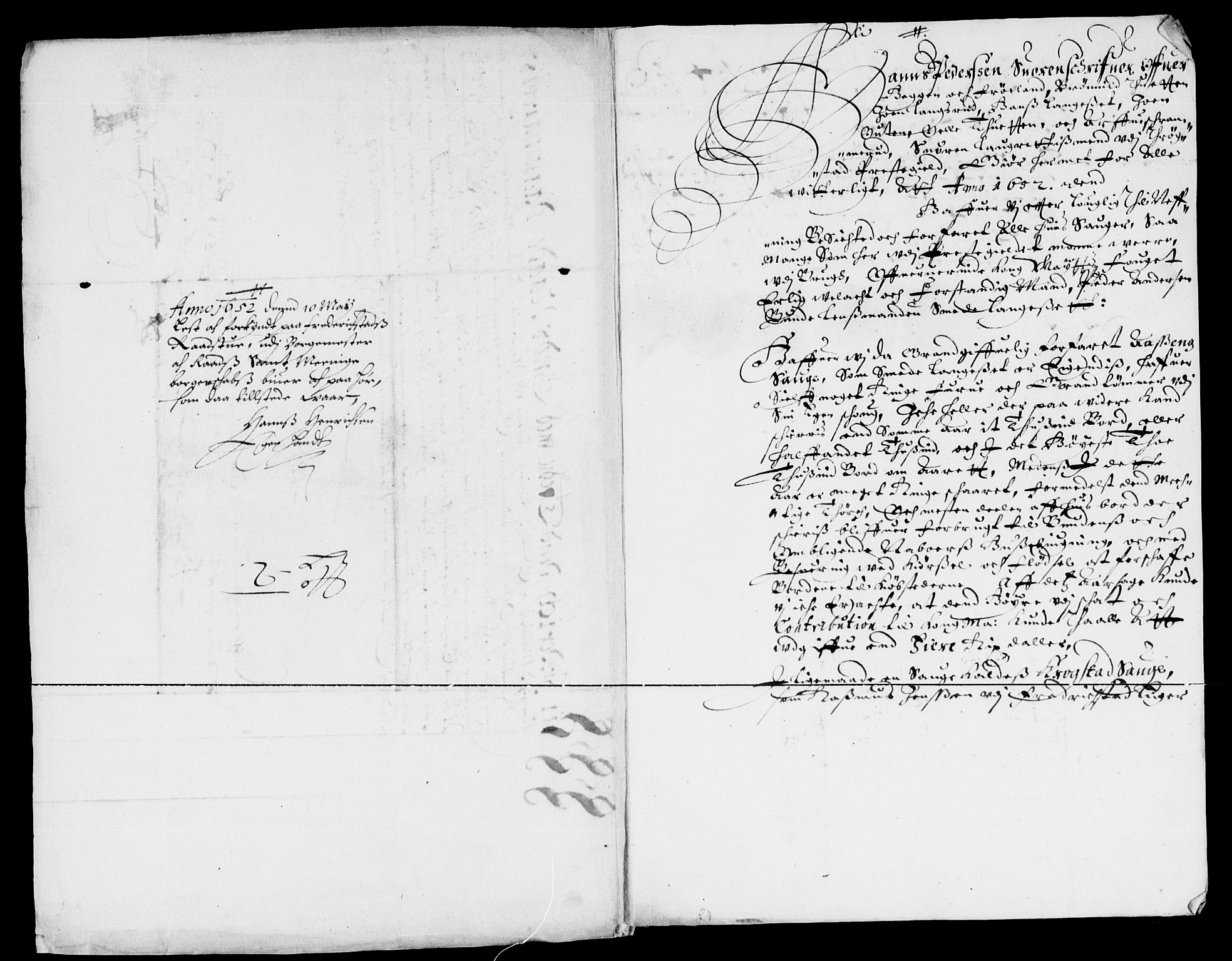 Rentekammeret inntil 1814, Reviderte regnskaper, Lensregnskaper, AV/RA-EA-5023/R/Rb/Rba/L0213: Akershus len, 1652-1653