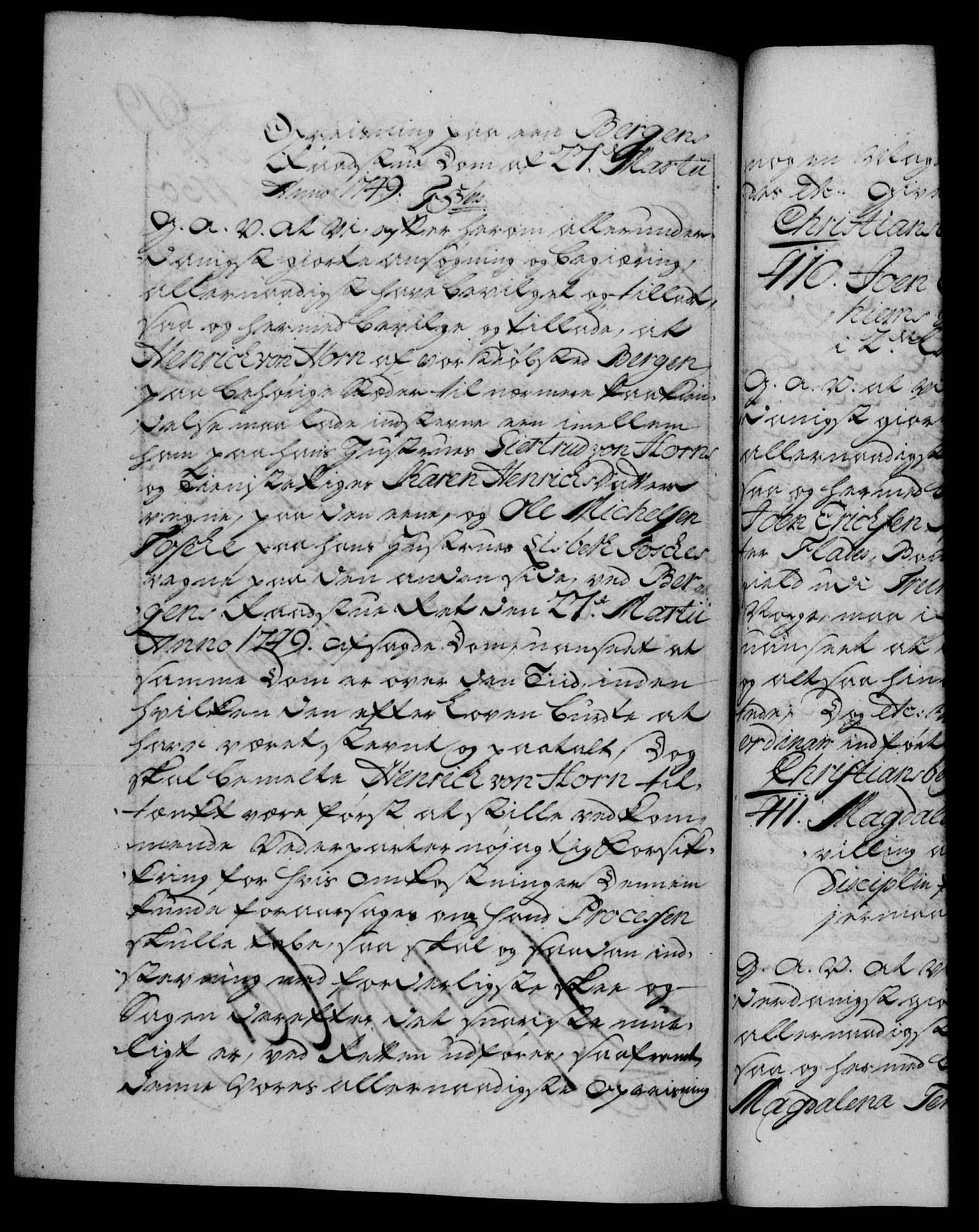 Danske Kanselli 1572-1799, RA/EA-3023/F/Fc/Fca/Fcaa/L0036: Norske registre, 1749-1750, s. 619b