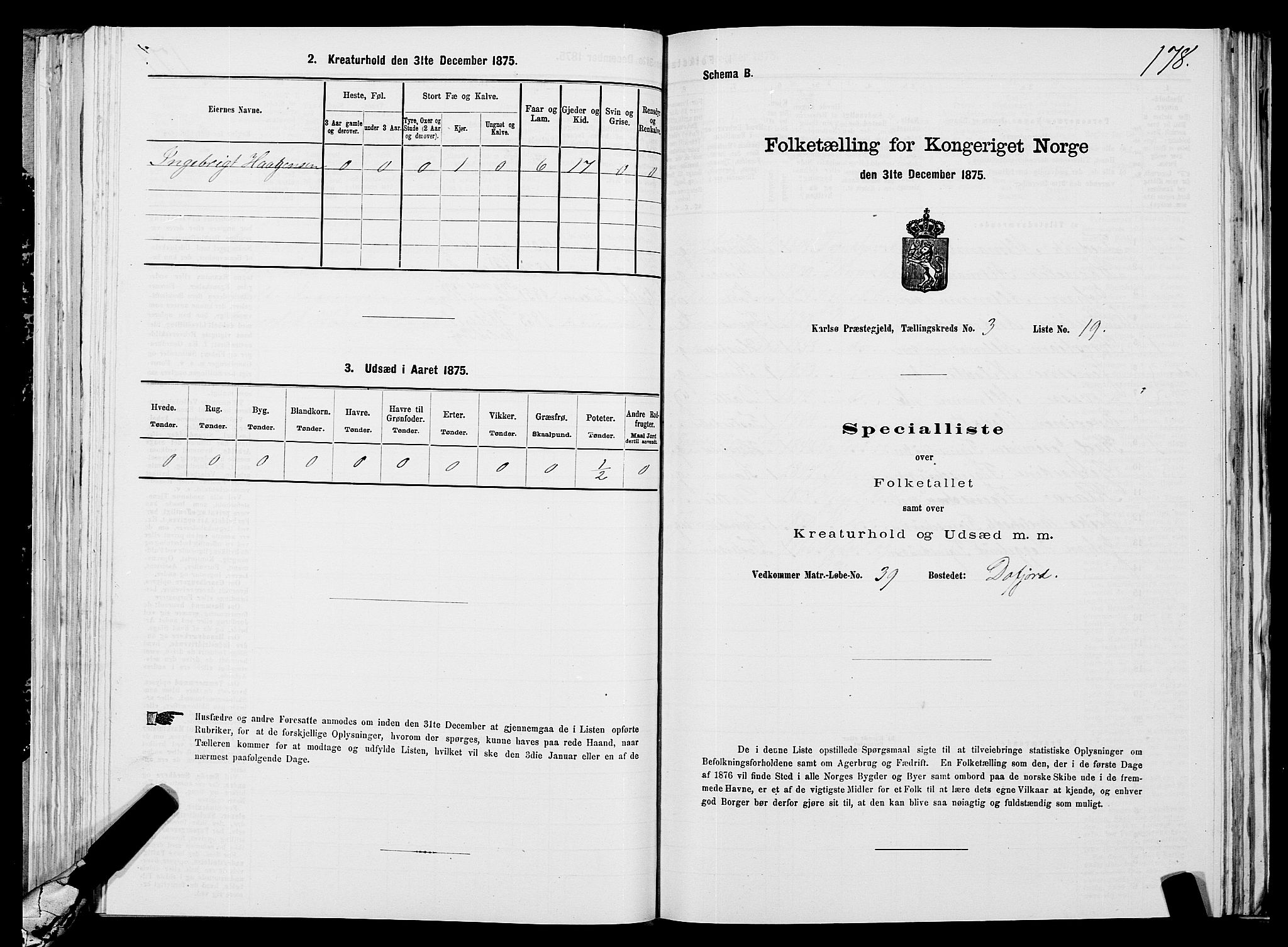 SATØ, Folketelling 1875 for 1936P Karlsøy prestegjeld, 1875, s. 2178