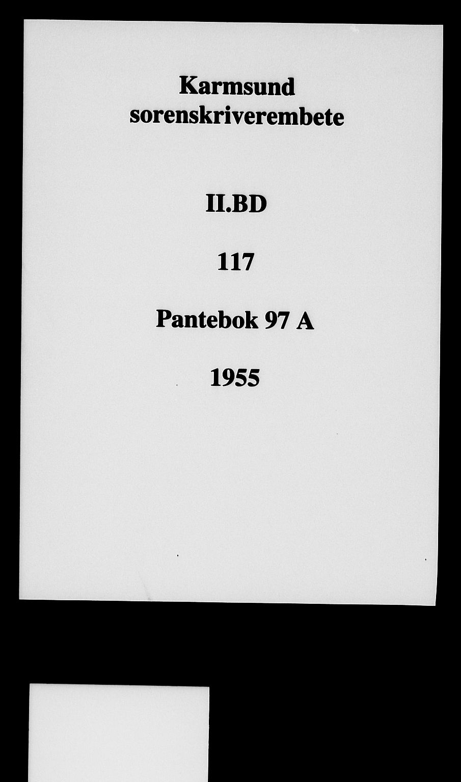 Karmsund sorenskriveri, SAST/A-100311/01/II/IIB/L0117: Pantebok nr. 97Aa, 1955-1955