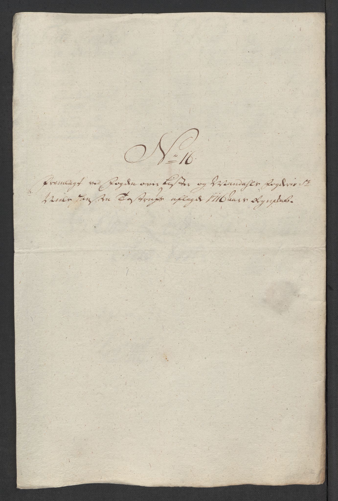 Rentekammeret inntil 1814, Reviderte regnskaper, Fogderegnskap, AV/RA-EA-4092/R43/L2560: Fogderegnskap Lista og Mandal, 1716, s. 180