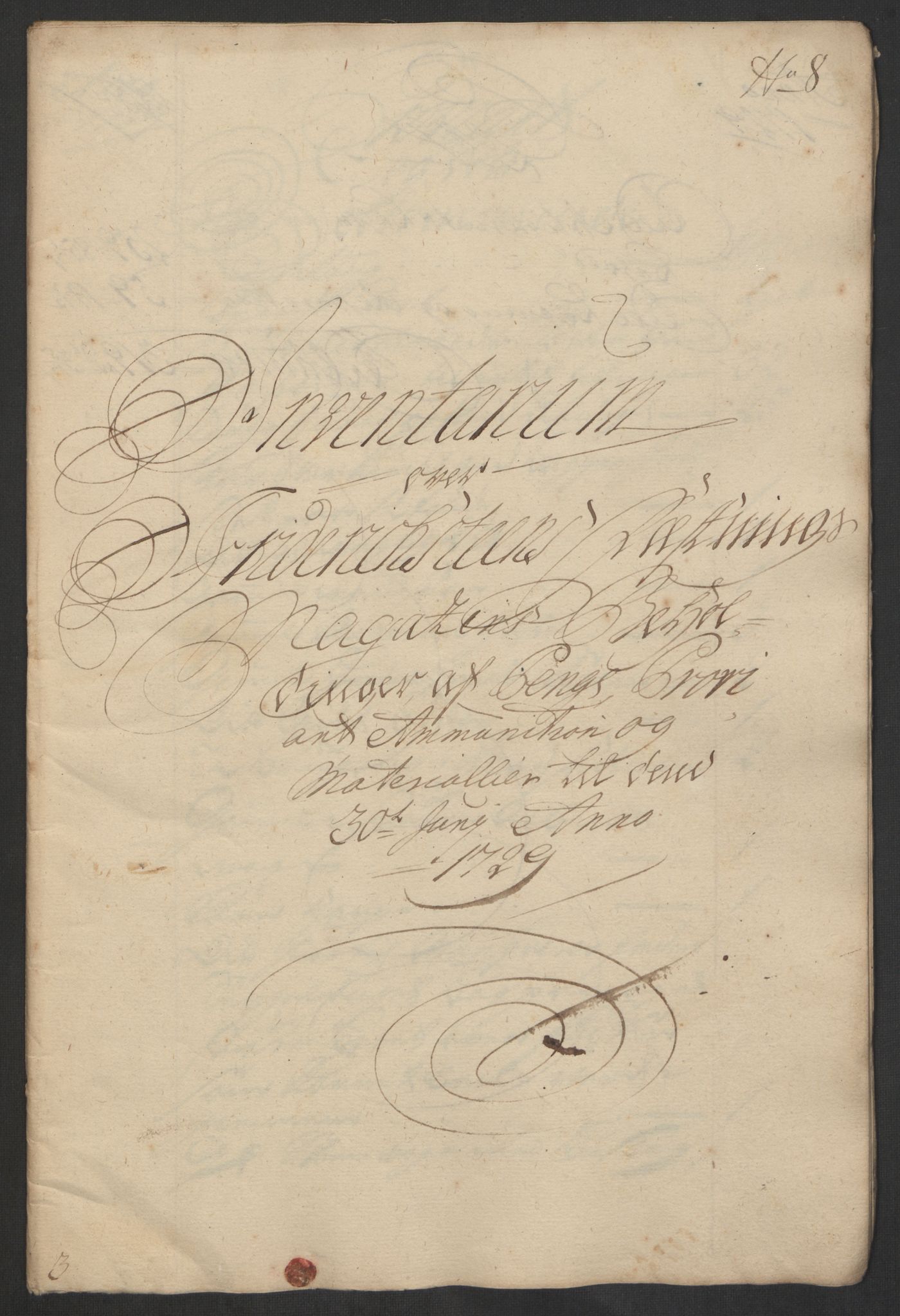 Kommanderende general (KG I) med Det norske krigsdirektorium, RA/EA-5419/D/L0153: Fredriksten festning: Brev, inventarfortegnelser og regnskapsekstrakter, 1724-1729, s. 728