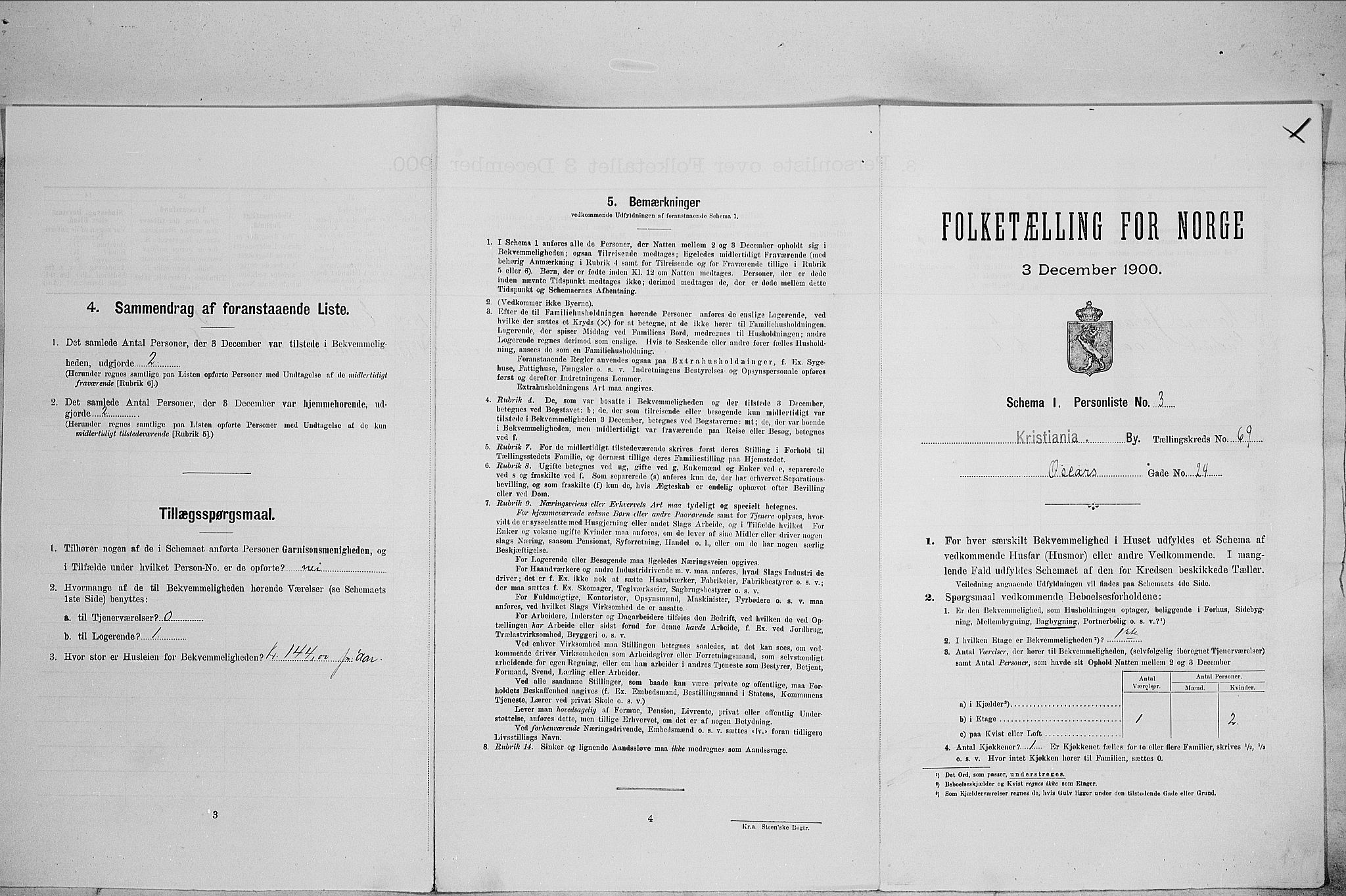 SAO, Folketelling 1900 for 0301 Kristiania kjøpstad, 1900, s. 68893