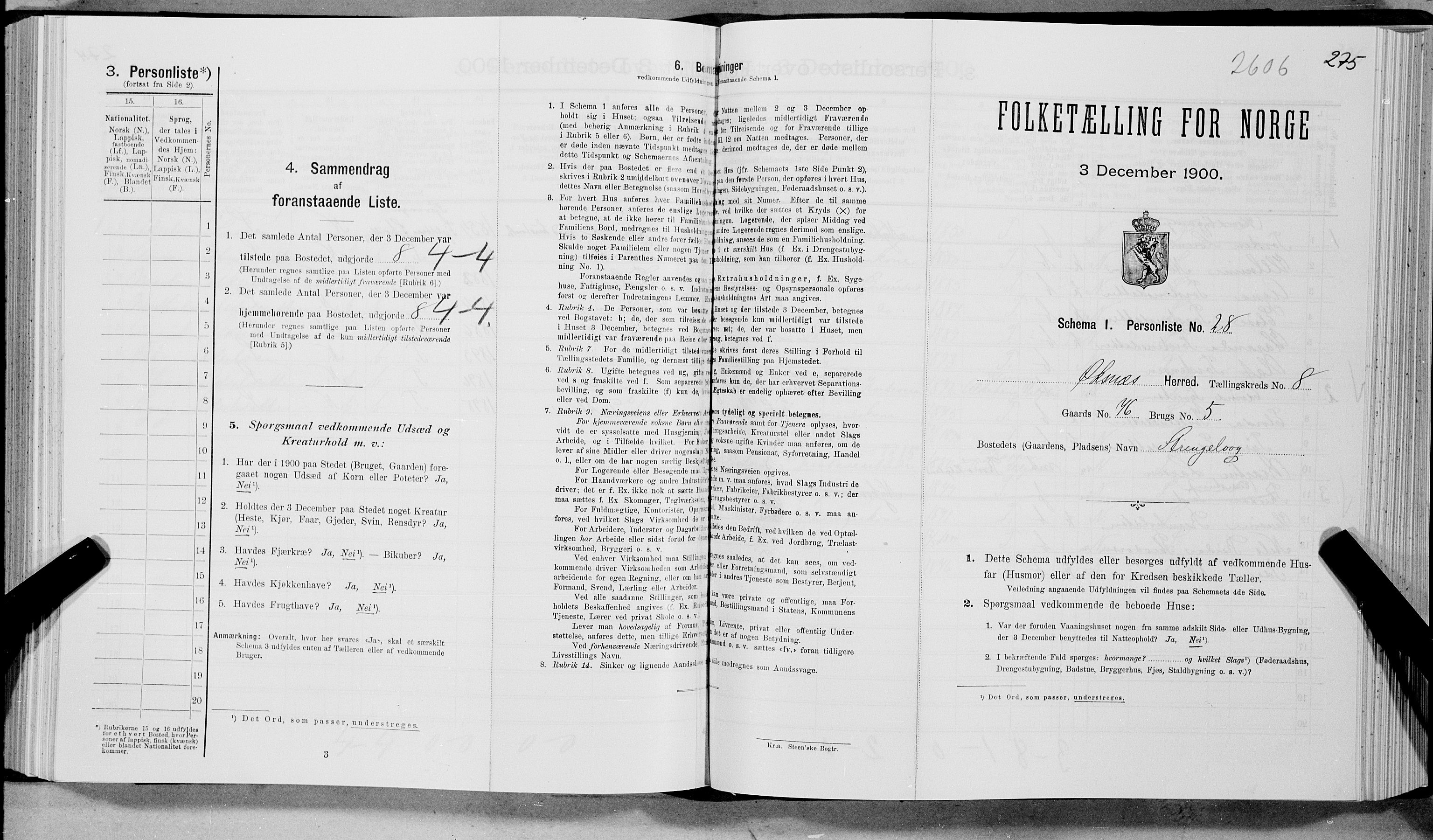 SAT, Folketelling 1900 for 1868 Øksnes herred, 1900, s. 683