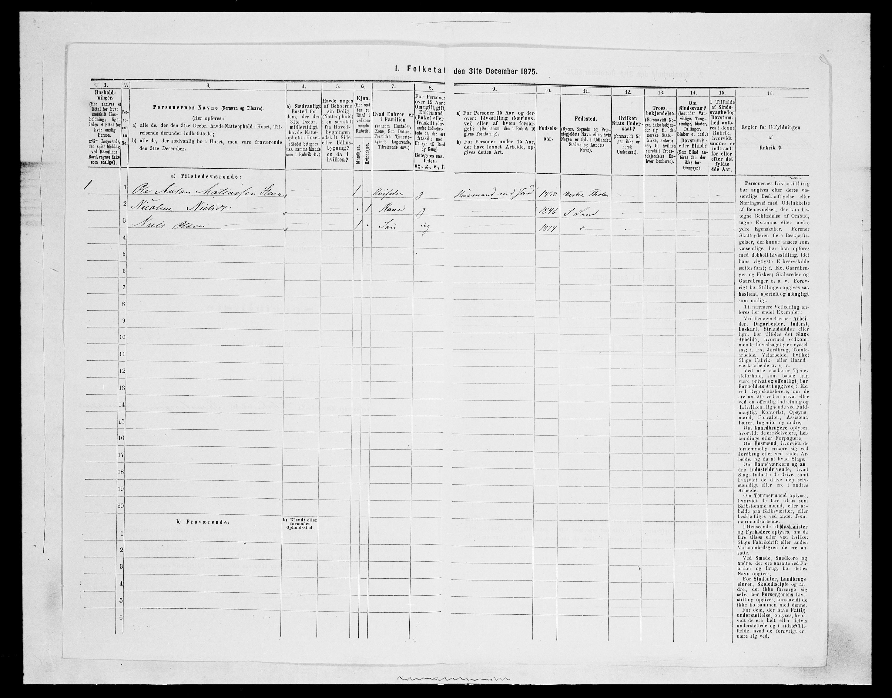 SAH, Folketelling 1875 for 0536P Søndre Land prestegjeld, 1875, s. 659