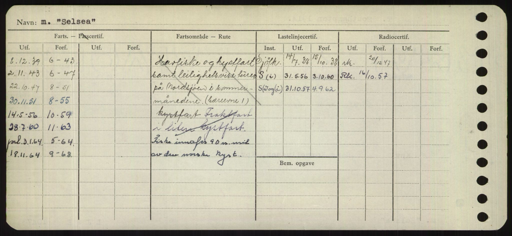 Sjøfartsdirektoratet med forløpere, Skipsmålingen, RA/S-1627/H/Hd/L0032: Fartøy, San-Seve, s. 458