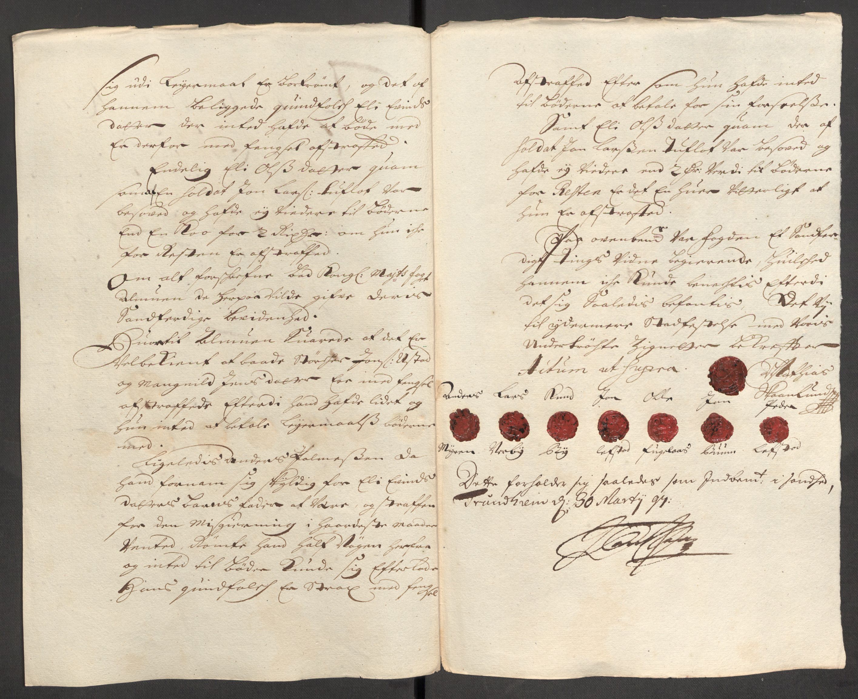 Rentekammeret inntil 1814, Reviderte regnskaper, Fogderegnskap, AV/RA-EA-4092/R60/L3946: Fogderegnskap Orkdal og Gauldal, 1696, s. 205