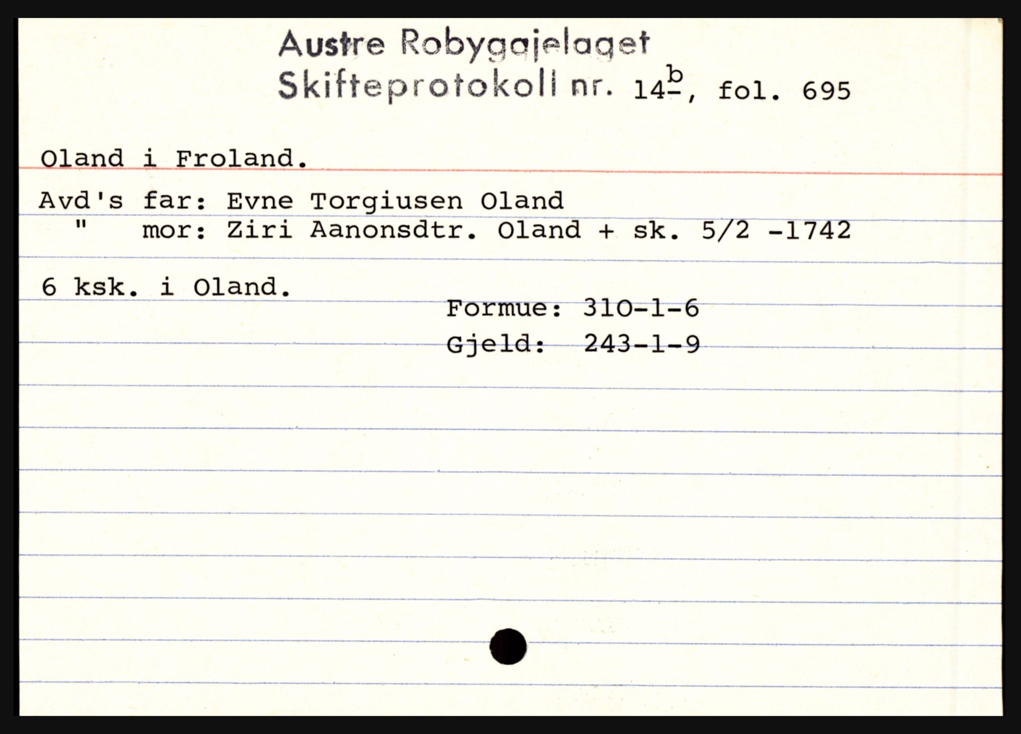 Østre Råbyggelag sorenskriveri, AV/SAK-1221-0016/H, s. 9999