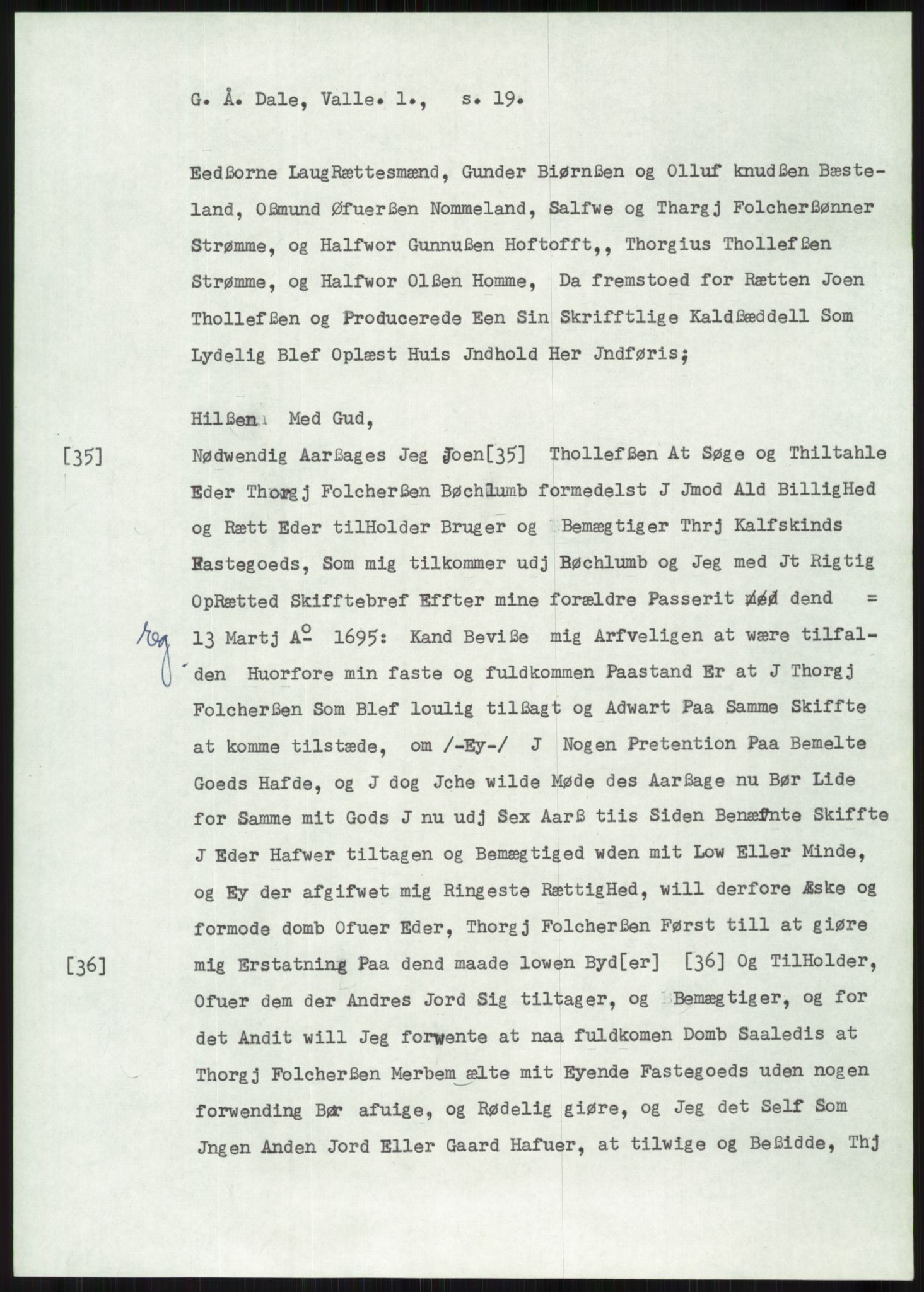 Samlinger til kildeutgivelse, Diplomavskriftsamlingen, AV/RA-EA-4053/H/Ha, s. 1613