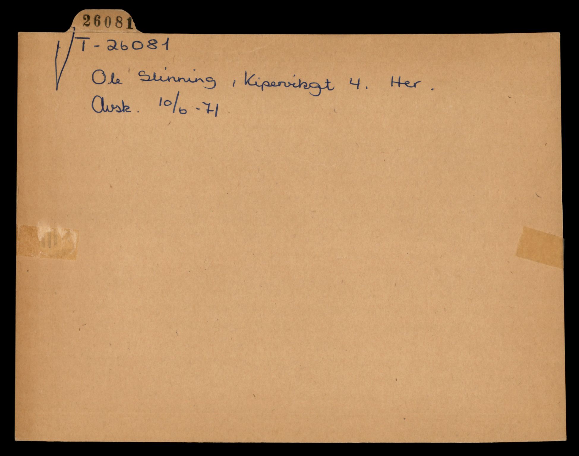Møre og Romsdal vegkontor - Ålesund trafikkstasjon, AV/SAT-A-4099/F/Fe/L0072: Registreringskort for kjøretøy T 26081 - T 26464, 1927-1998, s. 1