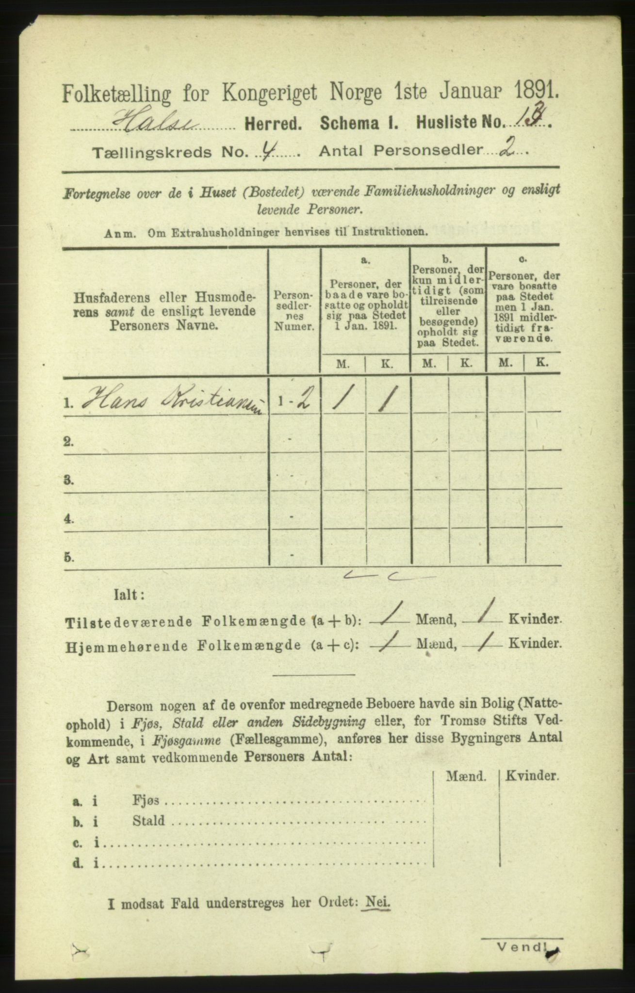 RA, Folketelling 1891 for 1571 Halsa herred, 1891, s. 951