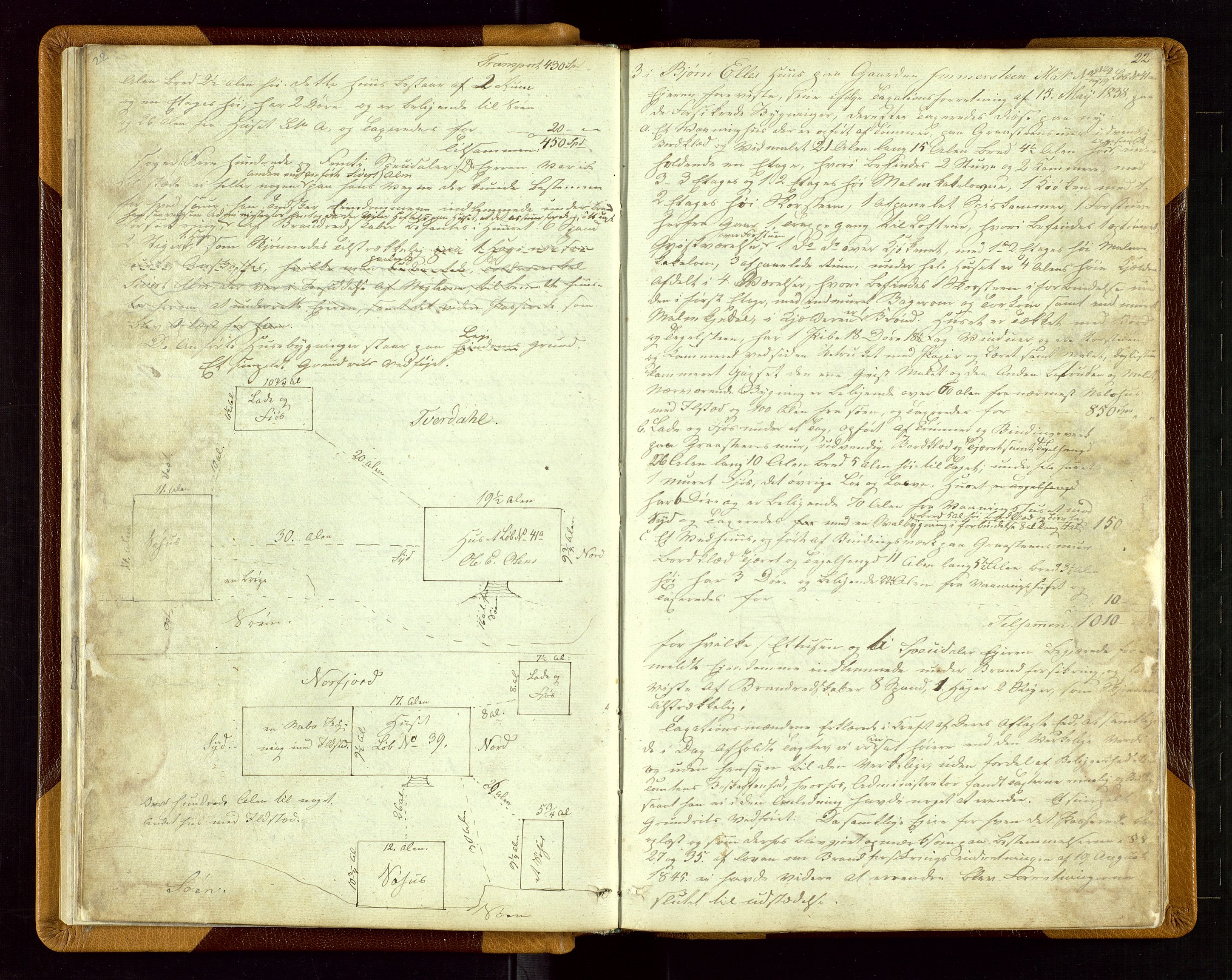 Sokndal lensmannskontor, AV/SAST-A-100417/Goa/L0001: "Brandtaxations Protocol", 1846-1876, s. 22