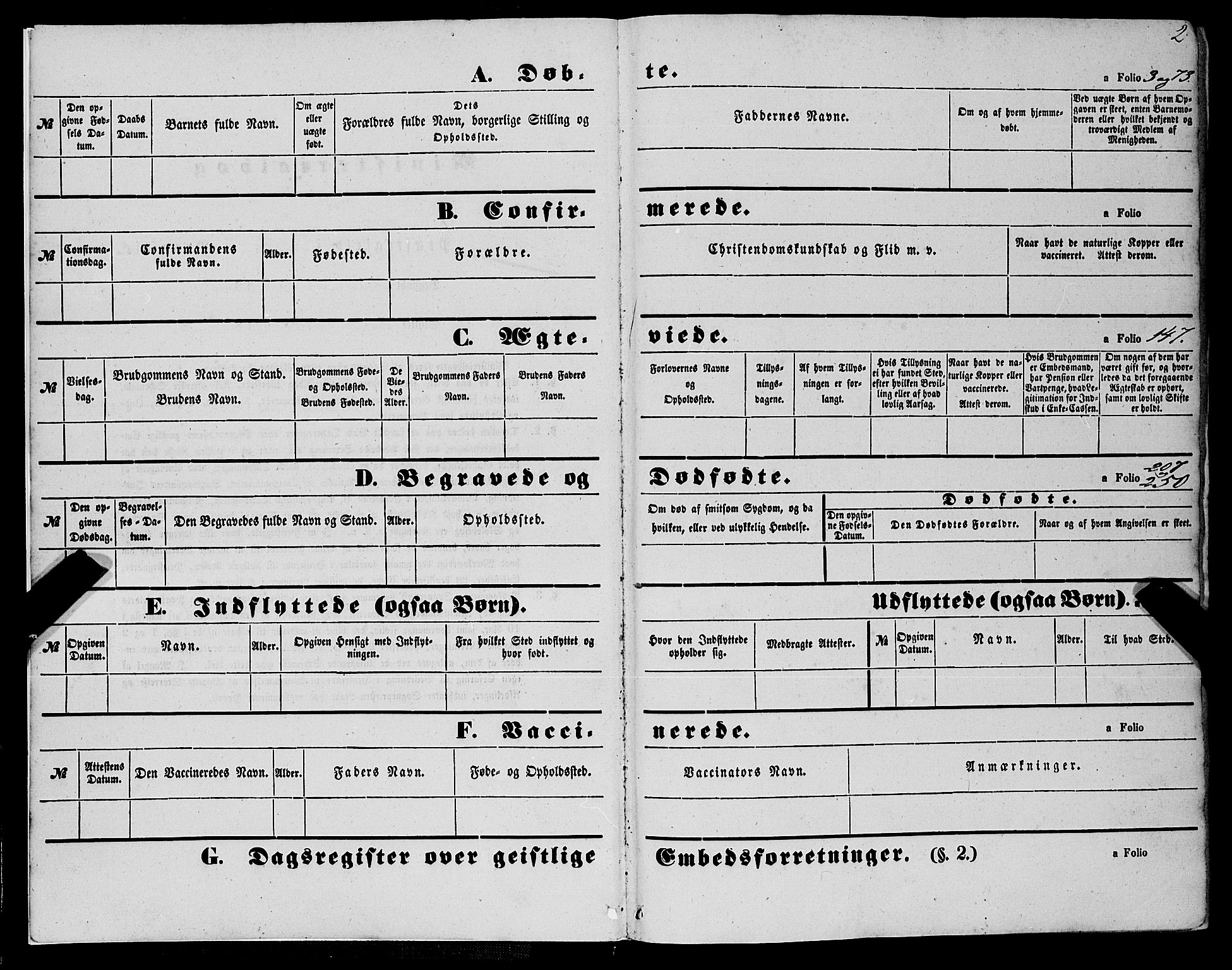 Askøy Sokneprestembete, AV/SAB-A-74101/H/Ha/Haa/Haaa/L0008: Ministerialbok nr. A 8, 1852-1862, s. 2