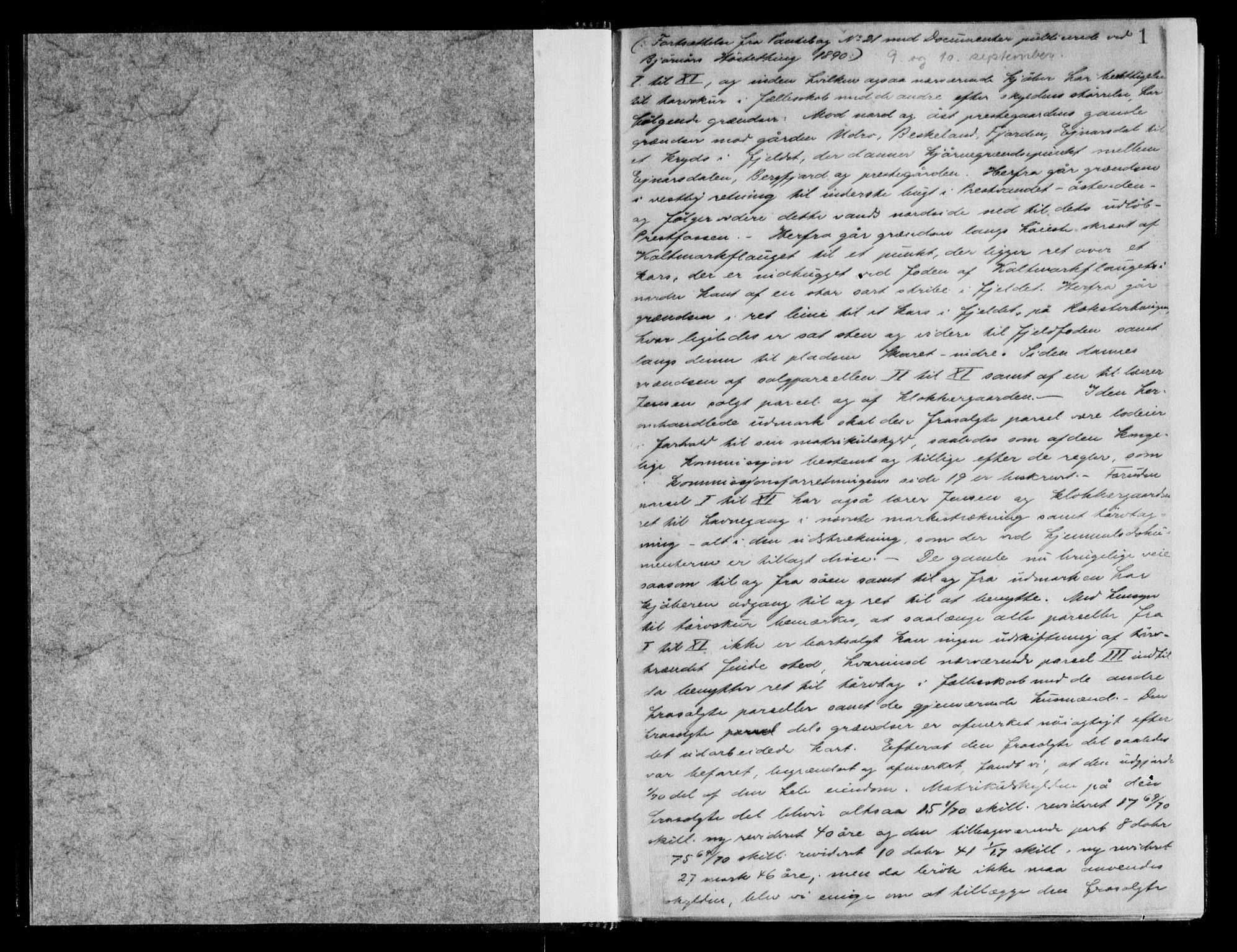 Fosen sorenskriveri, AV/SAT-A-1107/1/2/2C/L0031: Pantebok nr. 22, 1890-1893, s. 1
