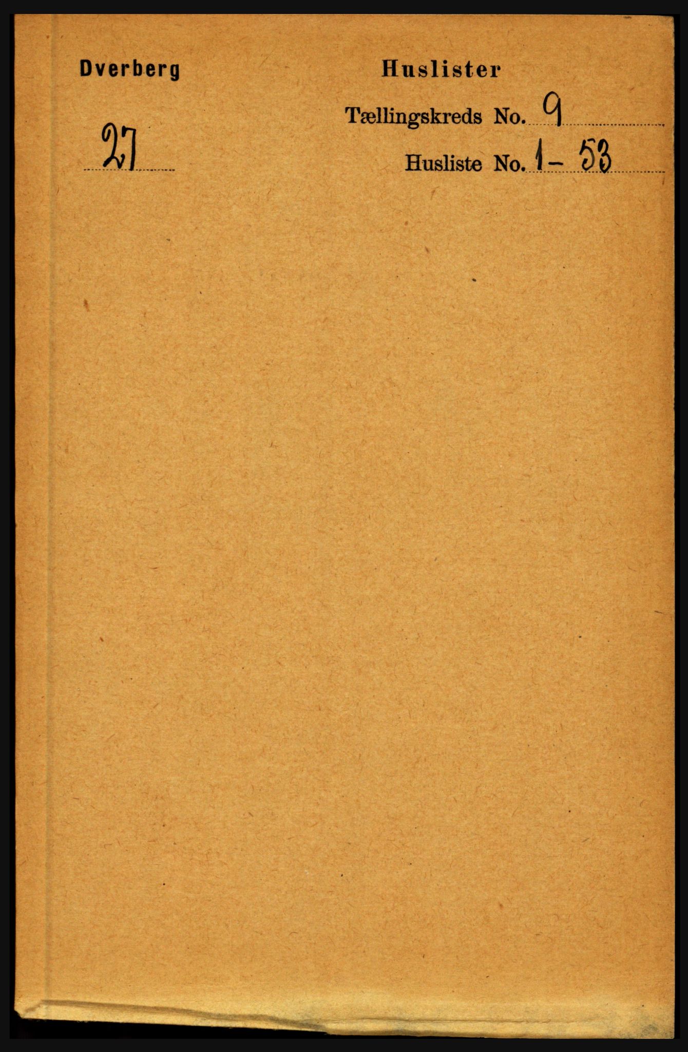 RA, Folketelling 1891 for 1872 Dverberg herred, 1891, s. 3474