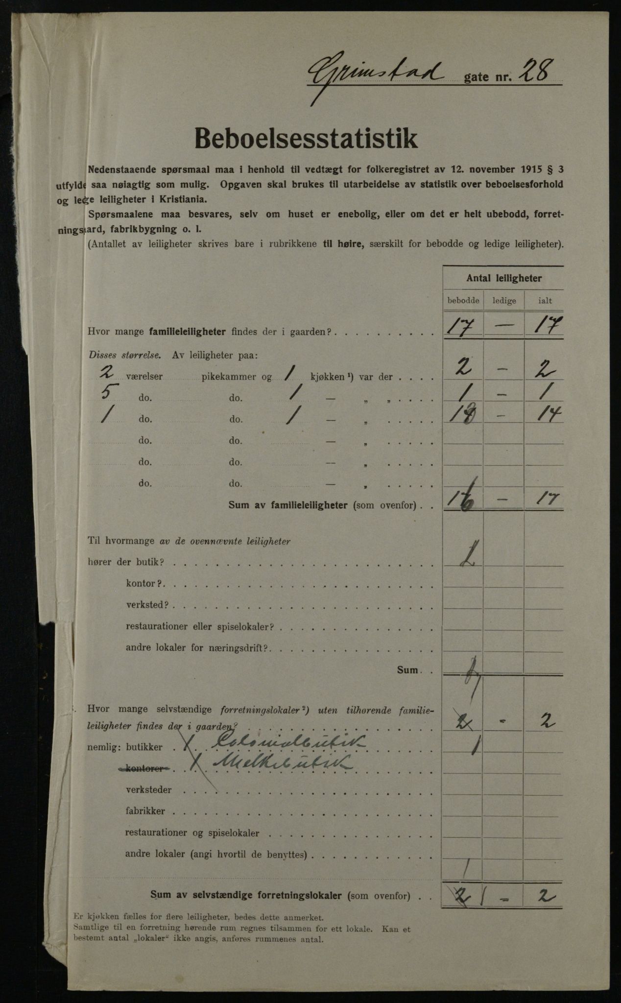 OBA, Kommunal folketelling 1.12.1923 for Kristiania, 1923, s. 34041