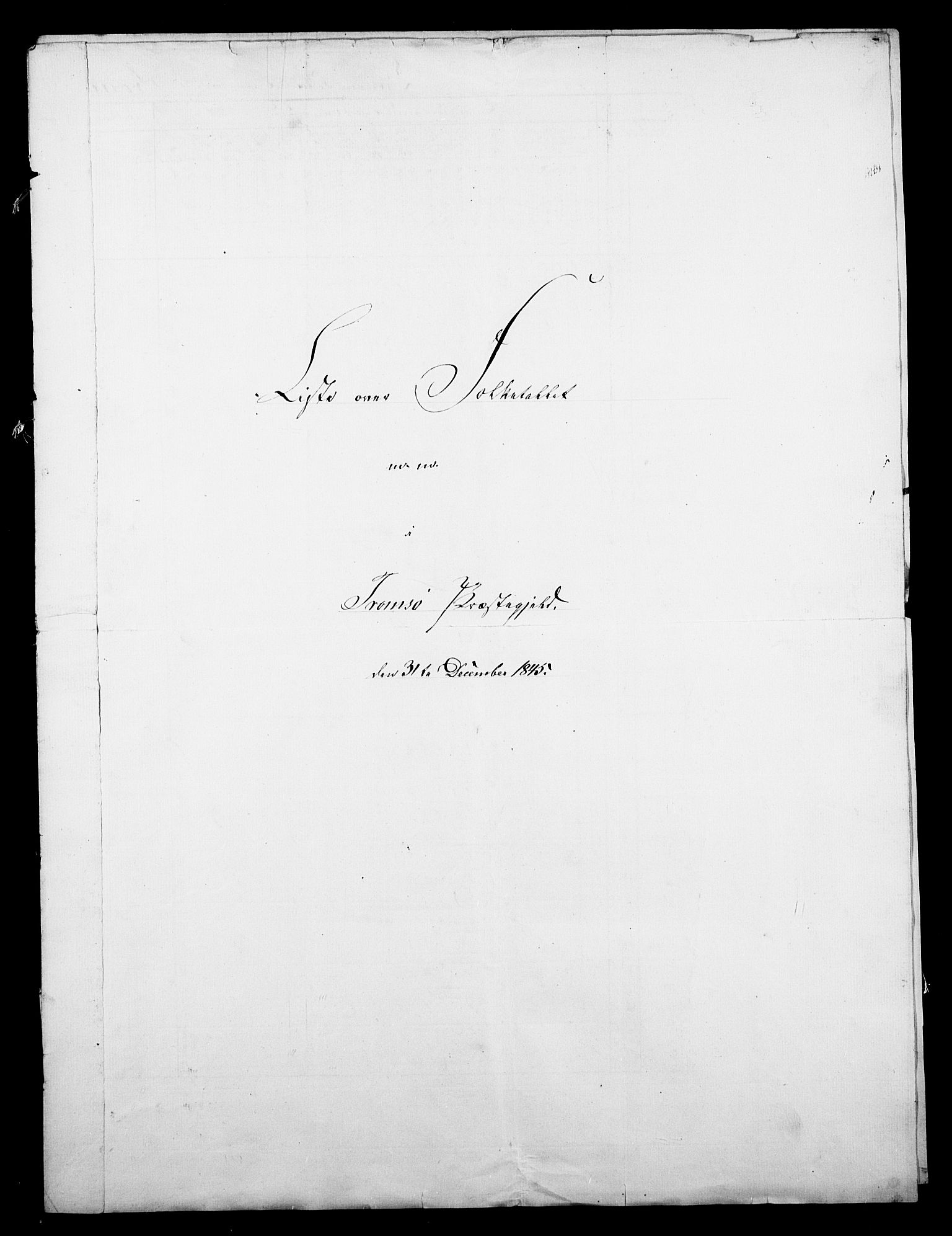 , Folketelling 1845 for 1902S1 Tromsø prestegjeld, Tromsø sokn, 1845, s. 19