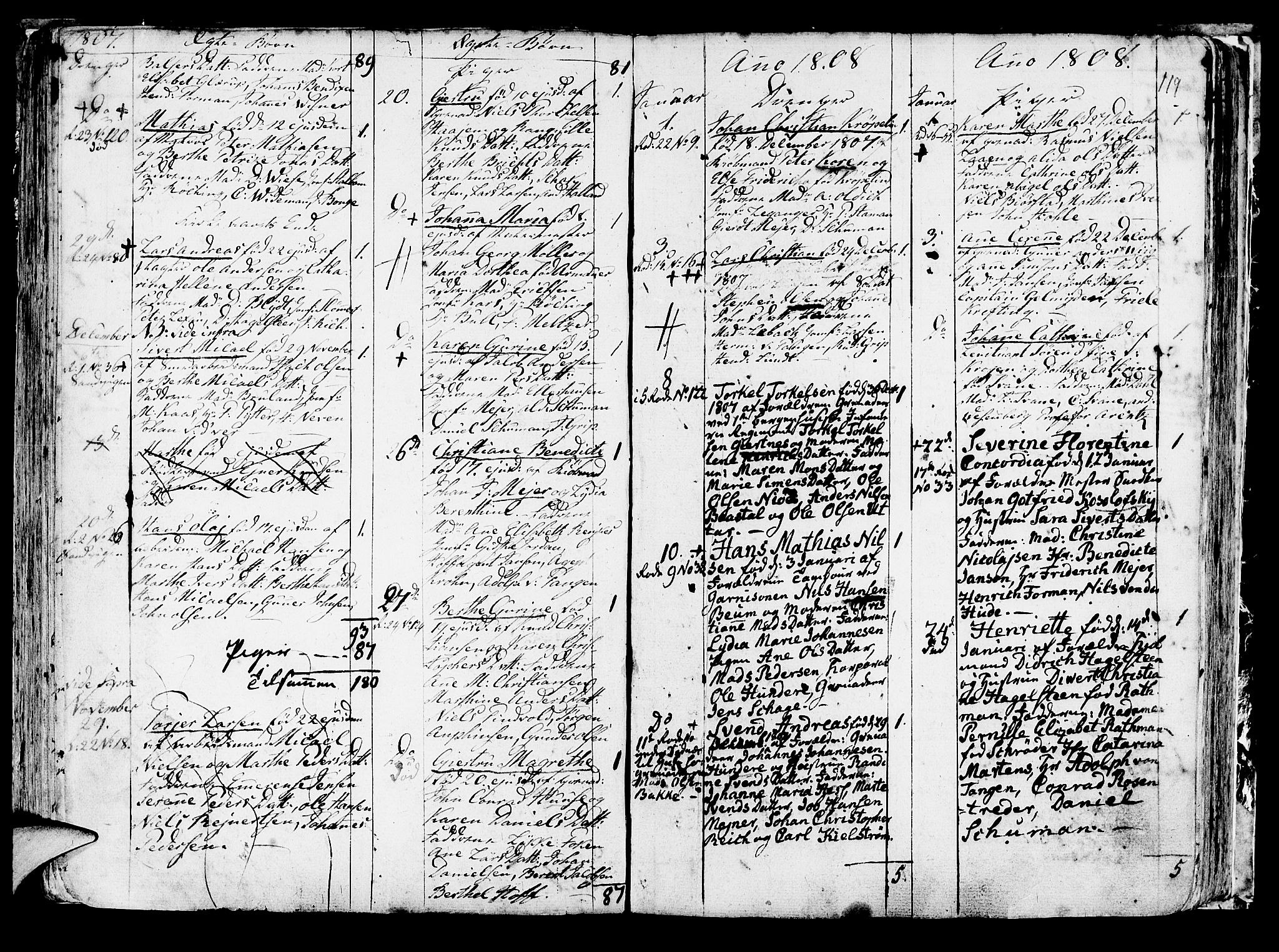 Korskirken sokneprestembete, AV/SAB-A-76101/H/Haa/L0006: Ministerialbok nr. A 6, 1790-1820, s. 119
