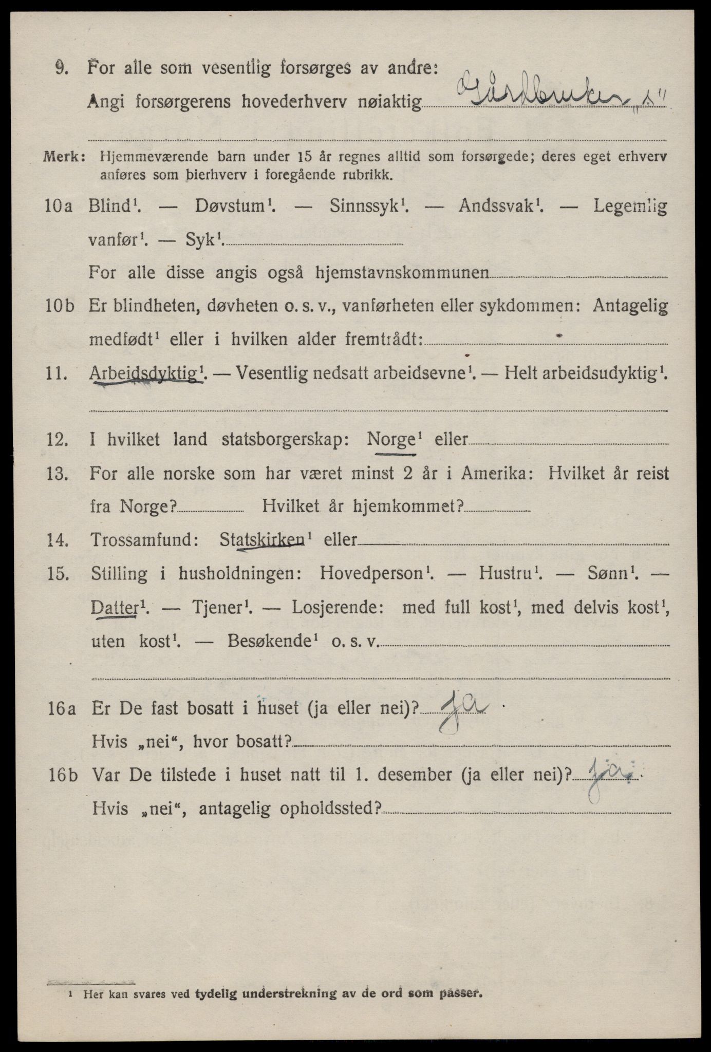 SAKO, Folketelling 1920 for 0830 Nissedal herred, 1920, s. 2068