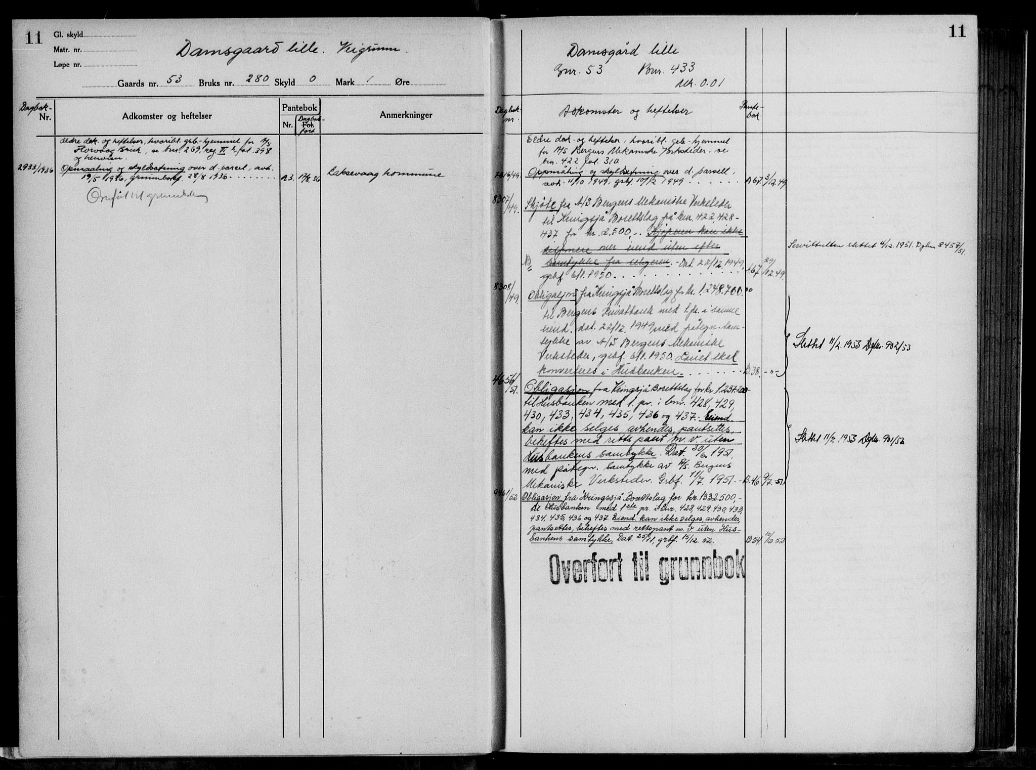 Midhordland sorenskriveri, AV/SAB-A-3001/1/G/Ga/Gab/L0117: Panteregister nr. II.A.b.117, s. 11