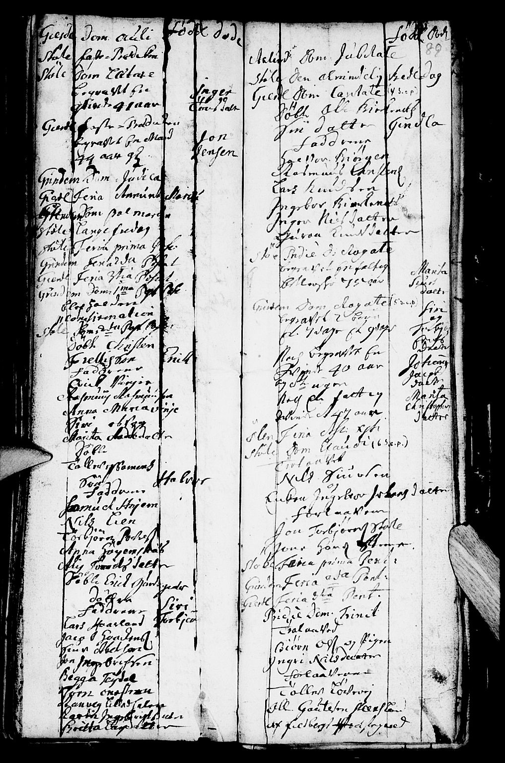 Etne sokneprestembete, SAB/A-75001/H/Haa: Ministerialbok nr. A 2, 1725-1755, s. 89