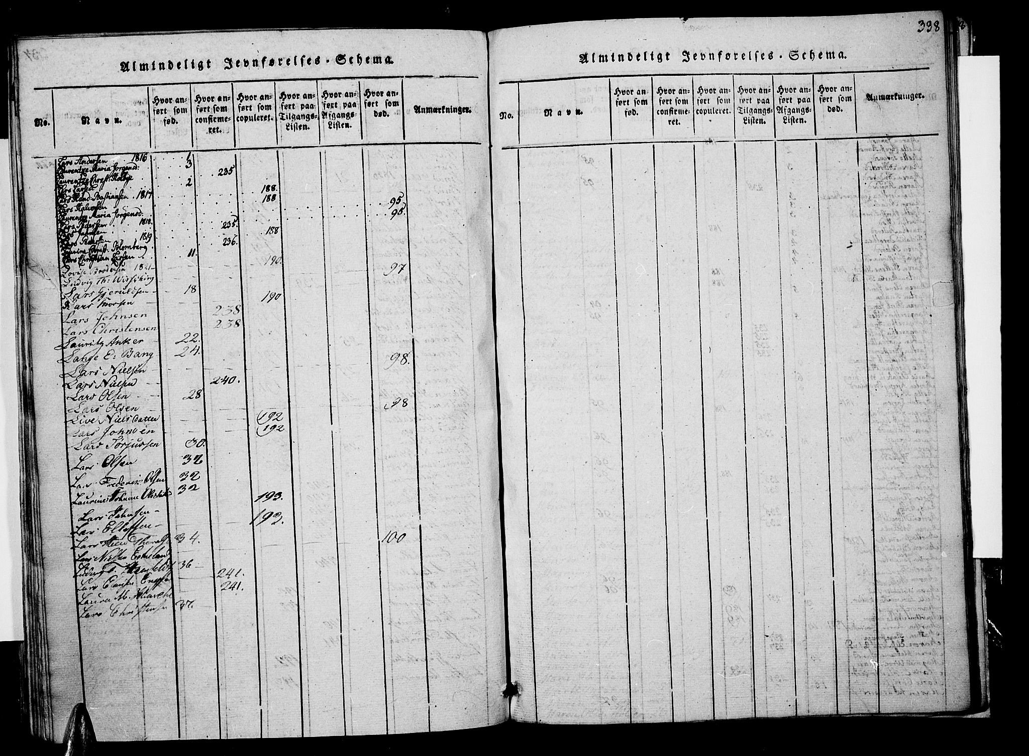 Risør sokneprestkontor, AV/SAK-1111-0035/F/Fa/L0002: Ministerialbok nr. A 2, 1815-1839, s. 338