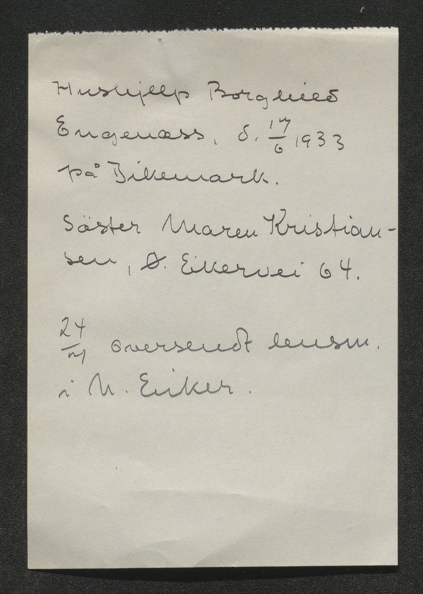 Eiker, Modum og Sigdal sorenskriveri, SAKO/A-123/H/Ha/Hab/L0048: Dødsfallsmeldinger, 1933, s. 472