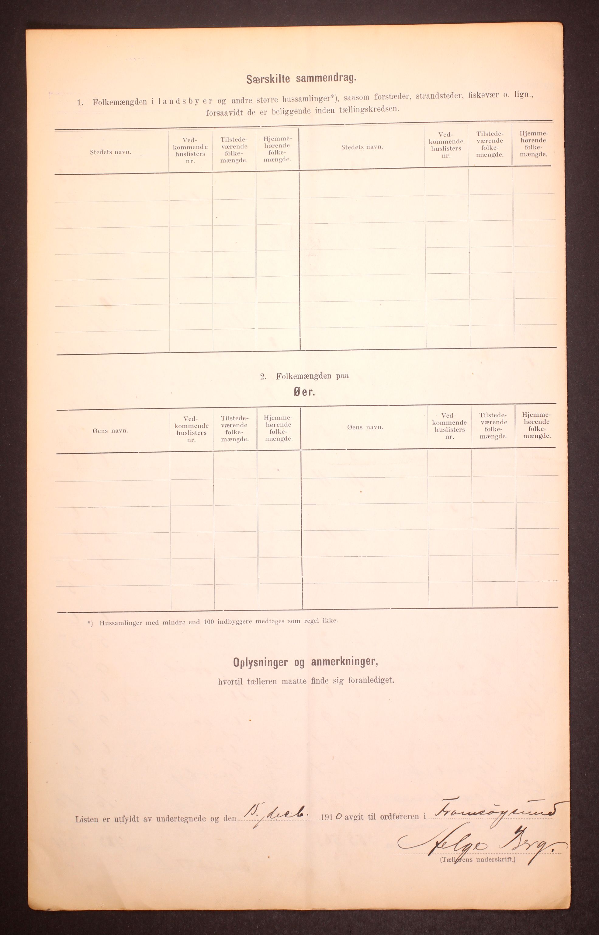 RA, Folketelling 1910 for 1934 Tromsøysund herred, 1910, s. 8