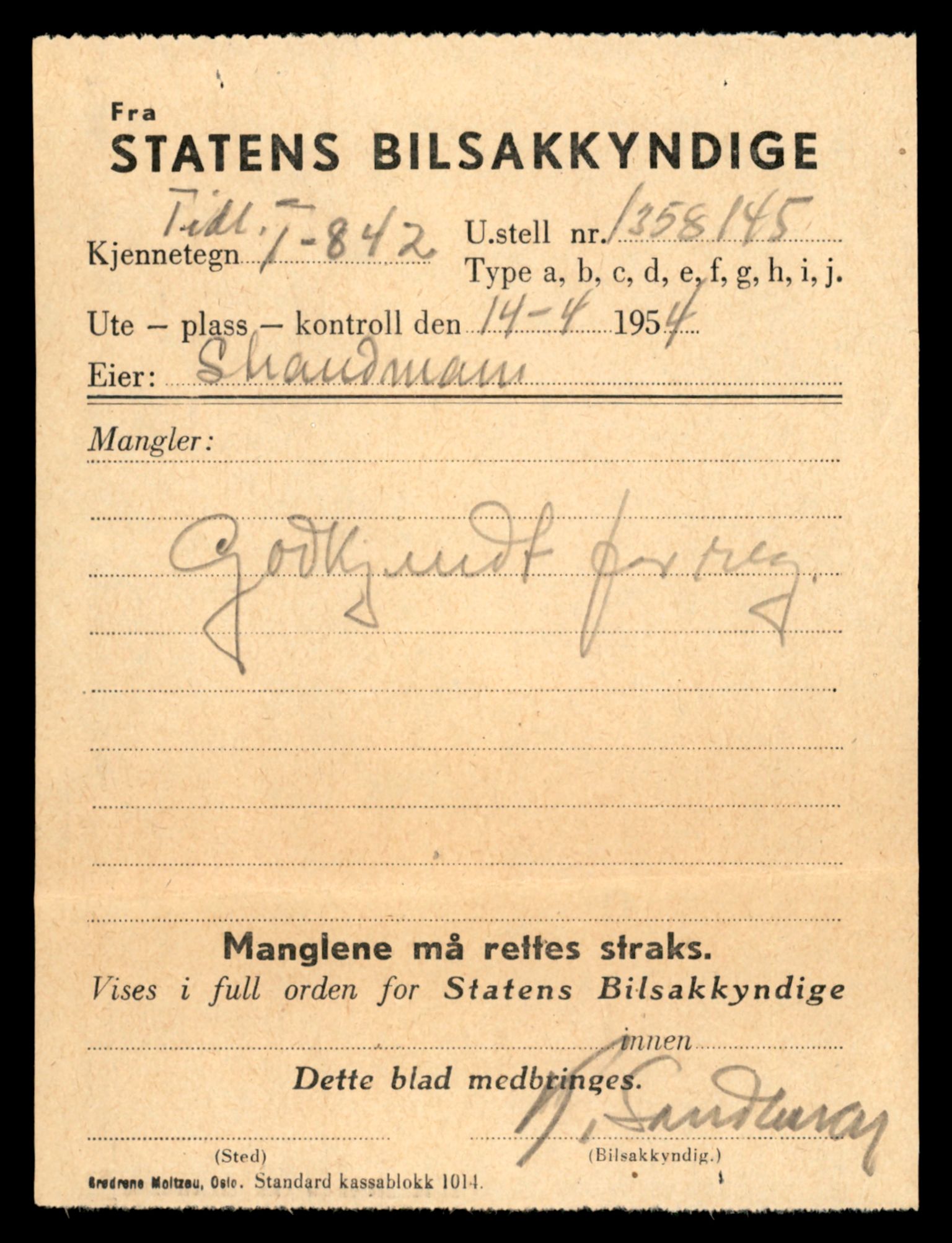 Møre og Romsdal vegkontor - Ålesund trafikkstasjon, AV/SAT-A-4099/F/Fe/L0045: Registreringskort for kjøretøy T 14320 - T 14444, 1927-1998, s. 1813