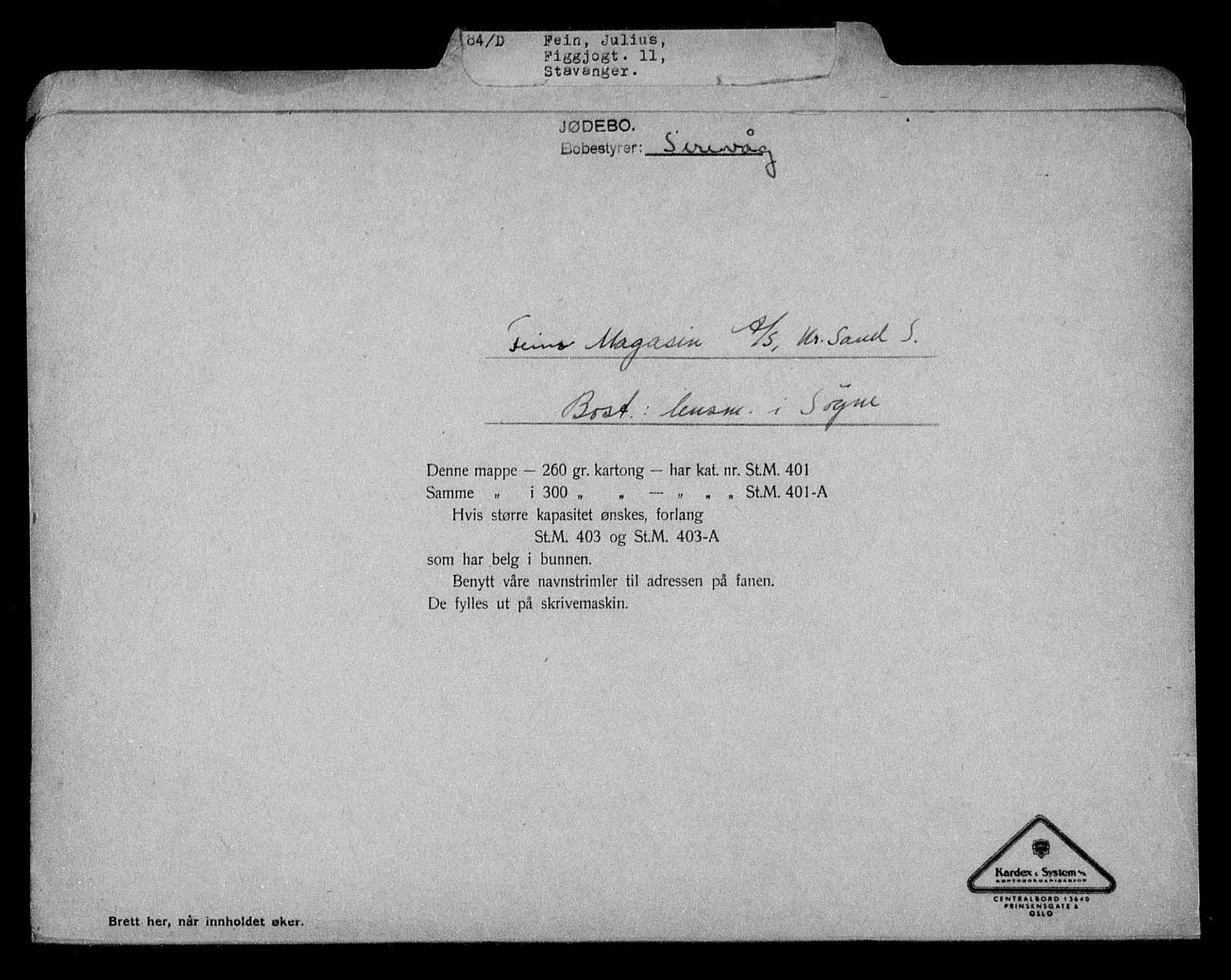 Justisdepartementet, Tilbakeføringskontoret for inndratte formuer, AV/RA-S-1564/H/Hc/Hcd/L0995: --, 1945-1947, s. 201