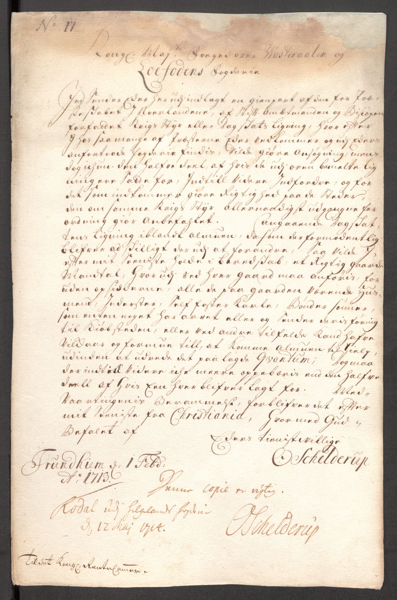Rentekammeret inntil 1814, Reviderte regnskaper, Fogderegnskap, RA/EA-4092/R67/L4679: Fogderegnskap Vesterålen, Andenes og Lofoten, 1711-1713, s. 199