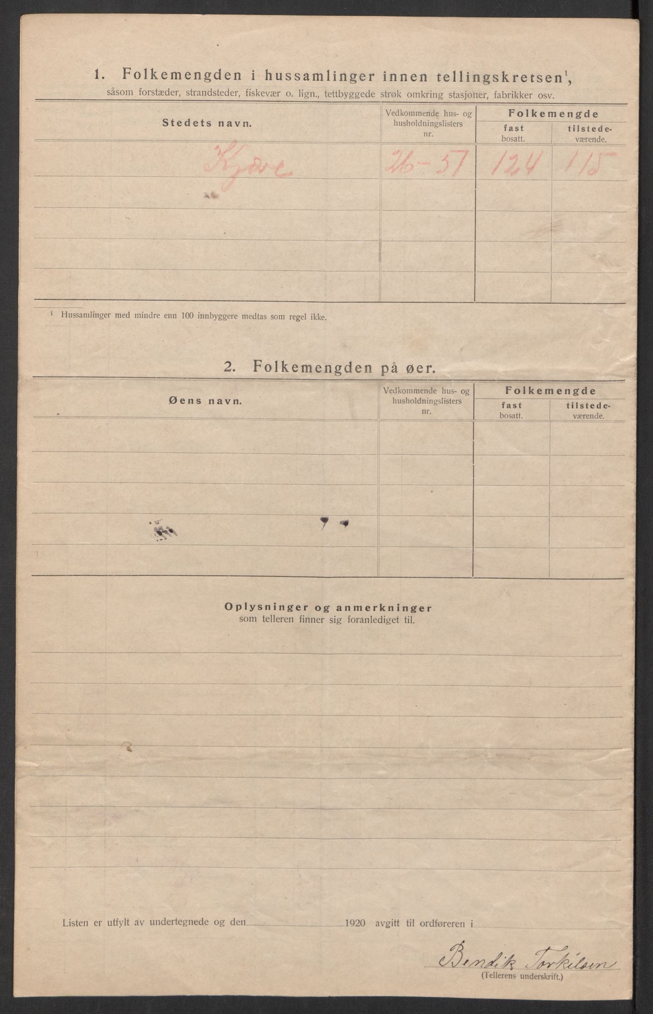 SAK, Folketelling 1920 for 1012 Oddernes herred, 1920, s. 21