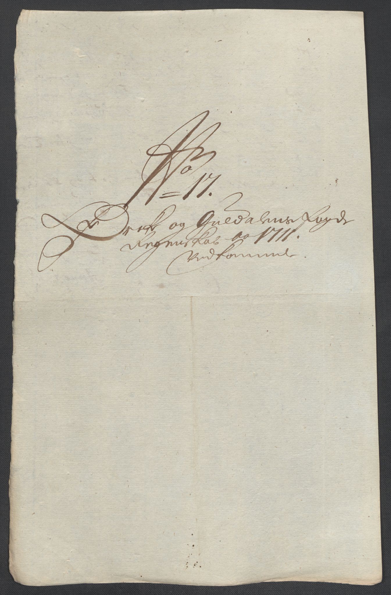 Rentekammeret inntil 1814, Reviderte regnskaper, Fogderegnskap, AV/RA-EA-4092/R60/L3962: Fogderegnskap Orkdal og Gauldal, 1711, s. 115