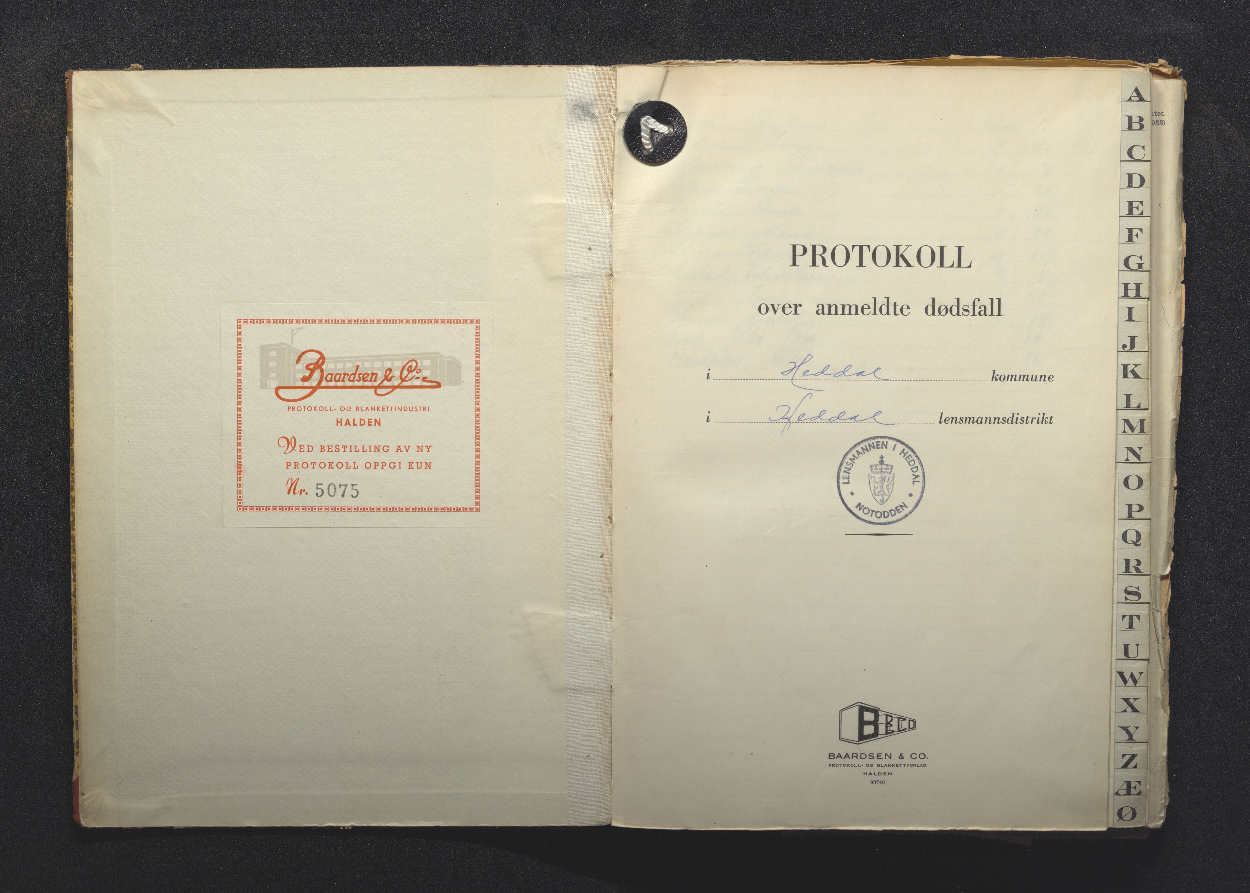 Heddal lensmannskontor, SAKO/A-558/H/Ha/L0005: Dødsfallsprotokoll, 1956-1963